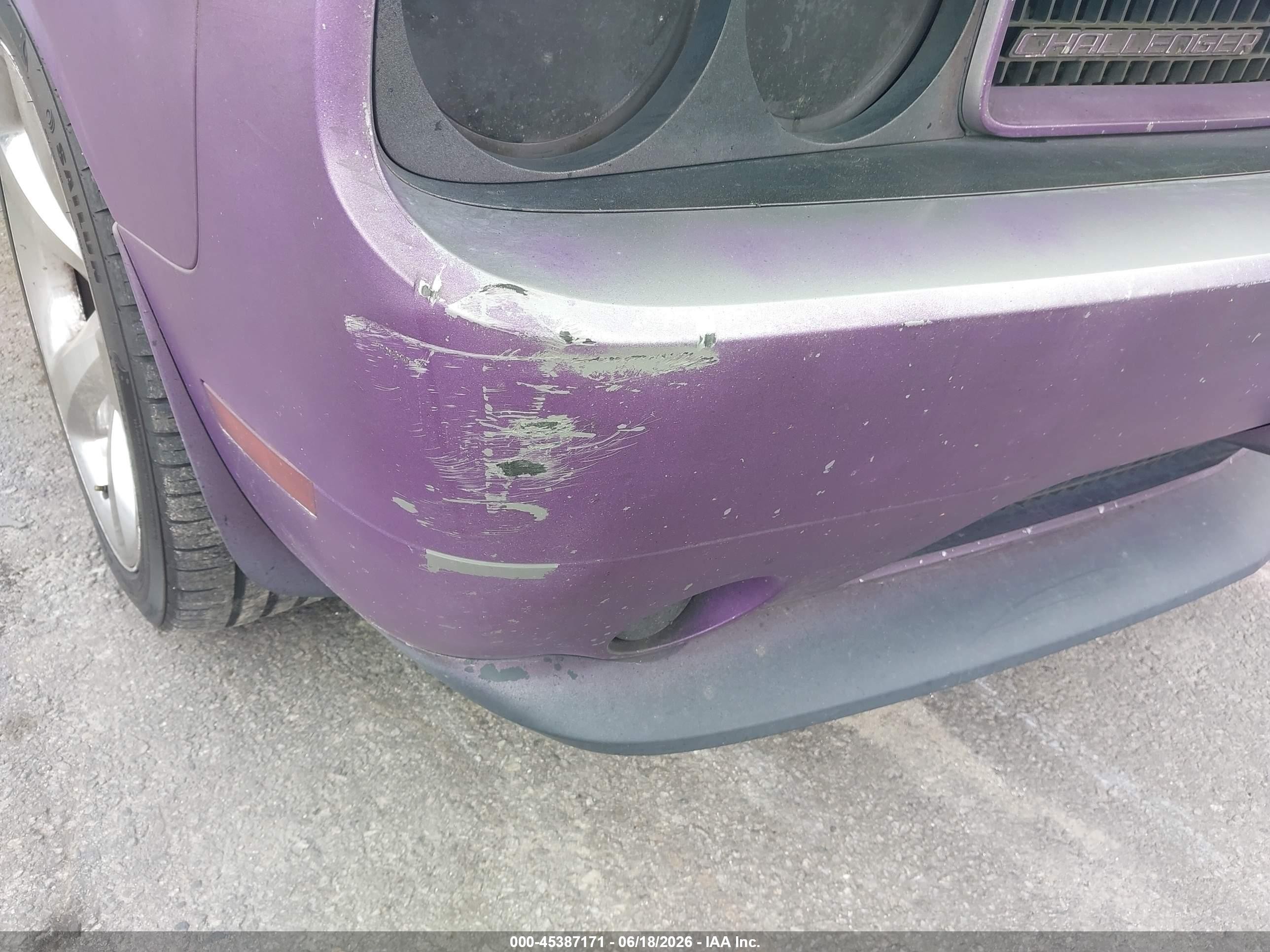 2011 Dodge Challenger R/t Purple vin: 2B3CJ5DT8BH560831
