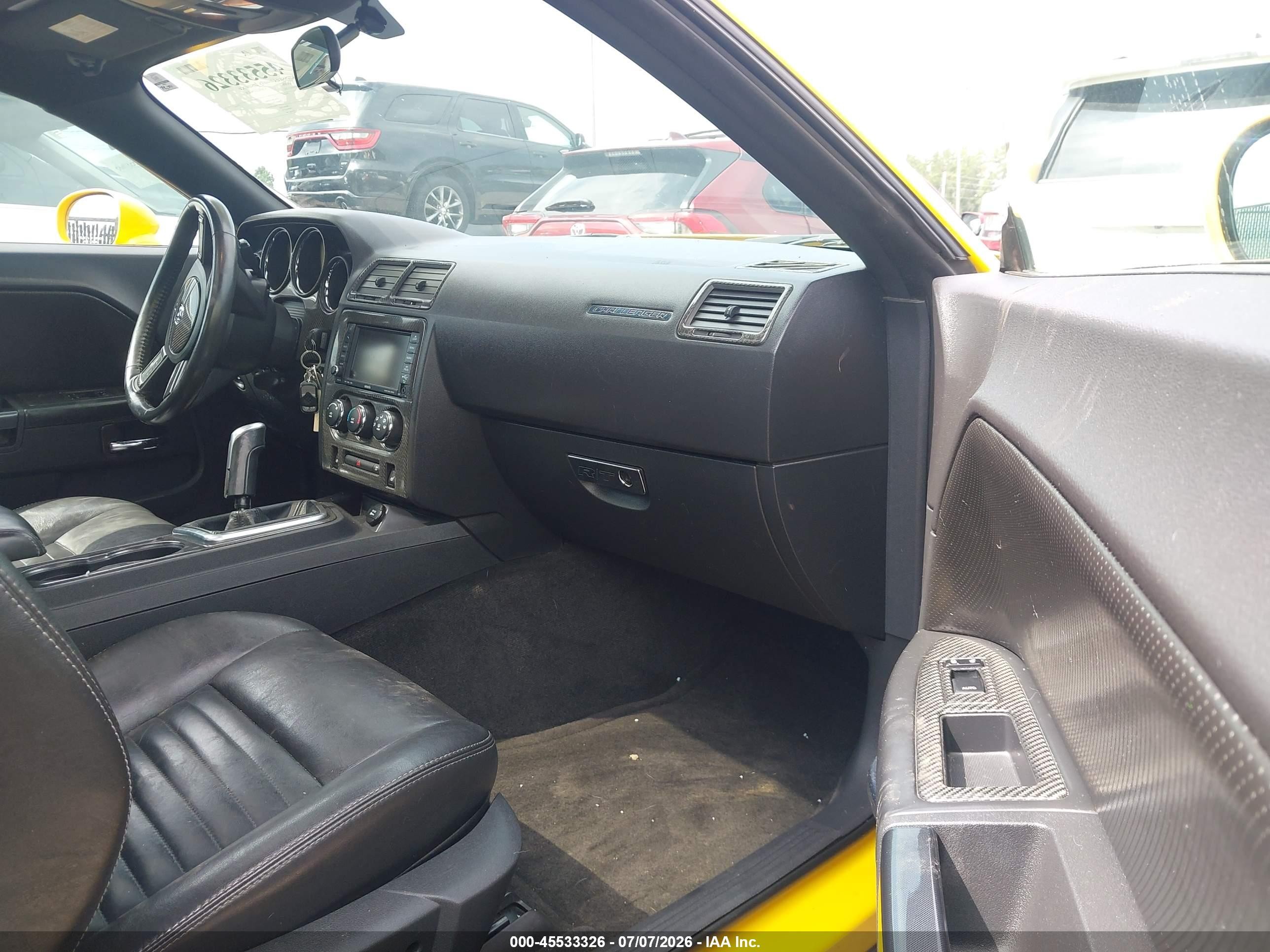 2010 Dodge Challenger R/t Yellow vin: 2B3CJ5DT9AH157262