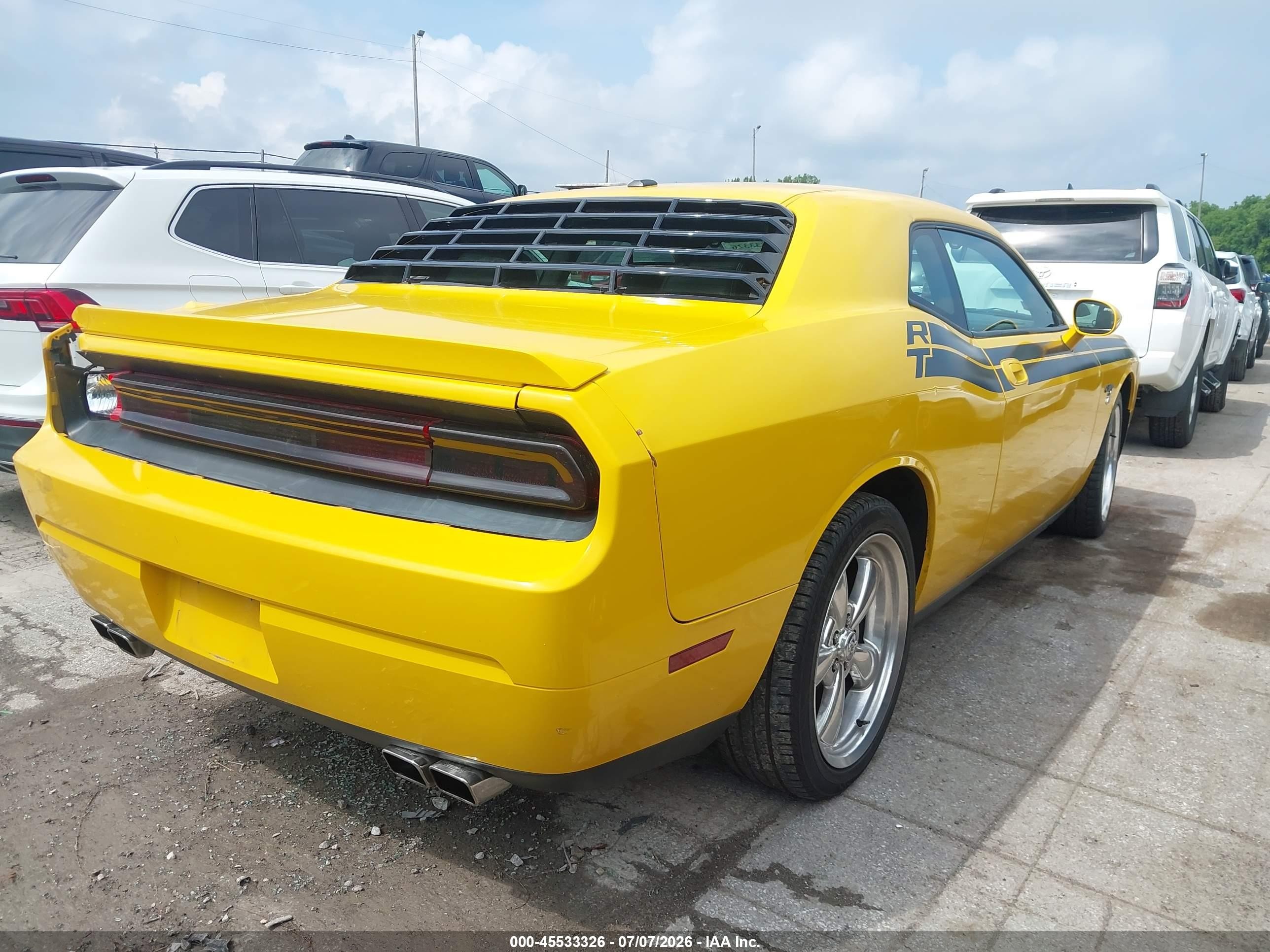 2010 Dodge Challenger R/t Yellow vin: 2B3CJ5DT9AH157262