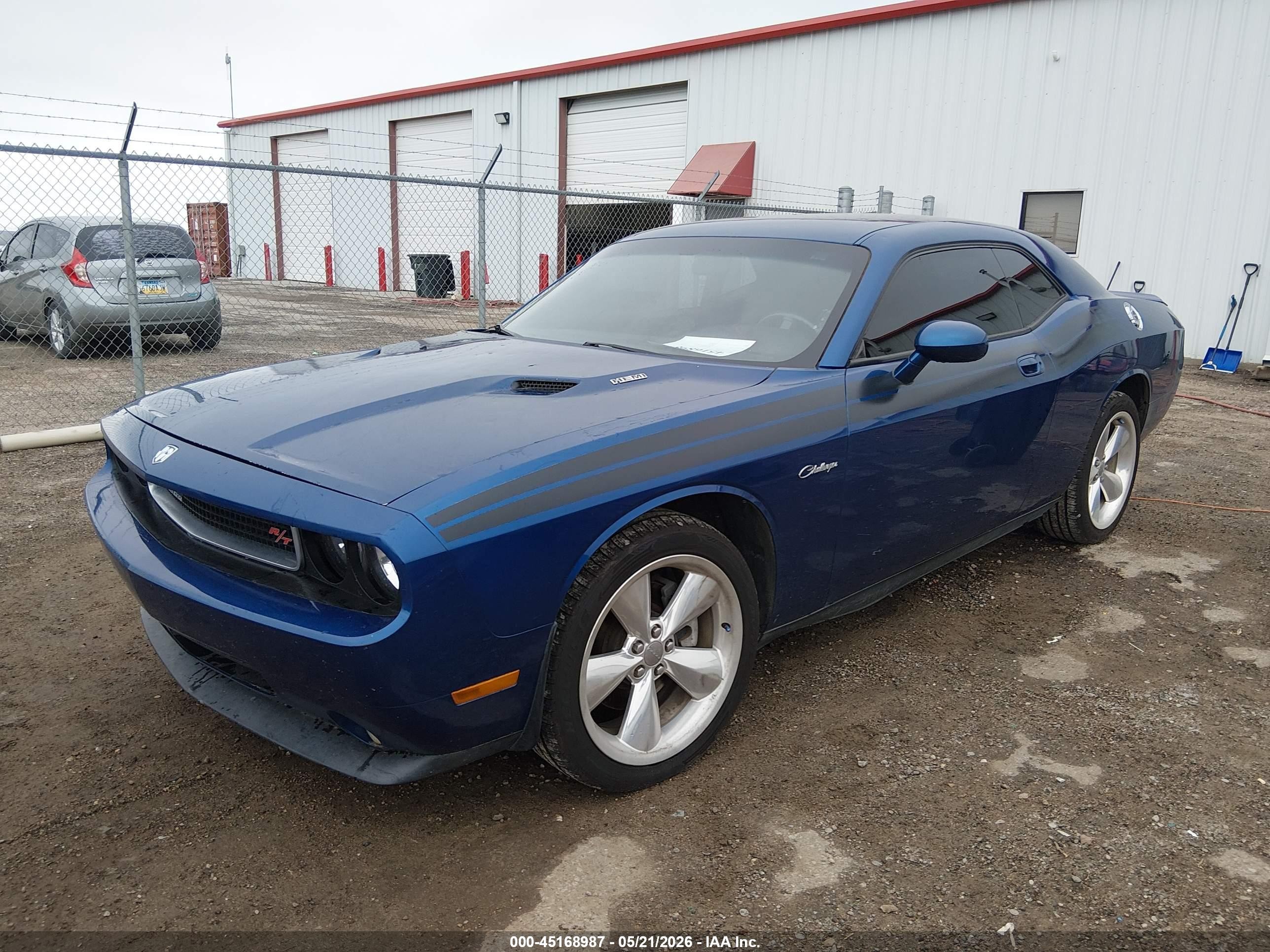 2010 Dodge Challenger R/t Blue vin: 2B3CJ5DT9AH200904