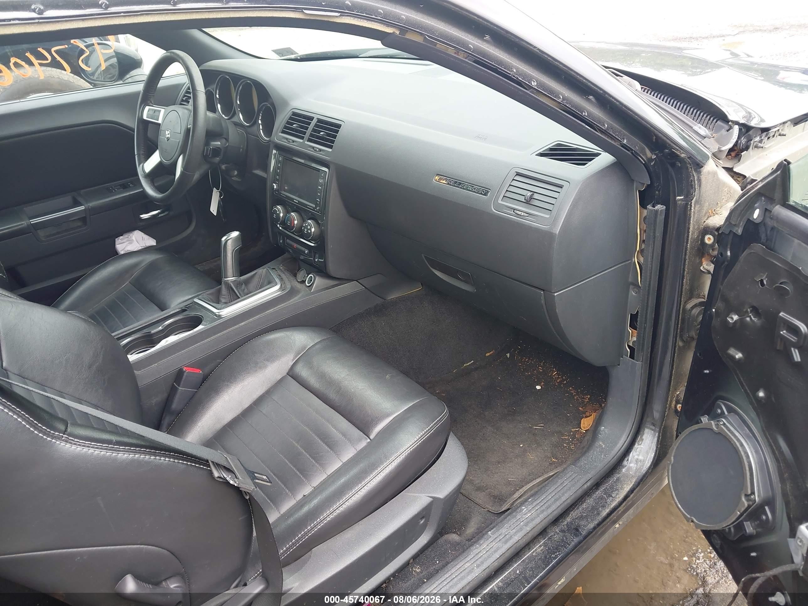 2010 Dodge Challenger R/t Black vin: 2B3CJ5DTXAH111715