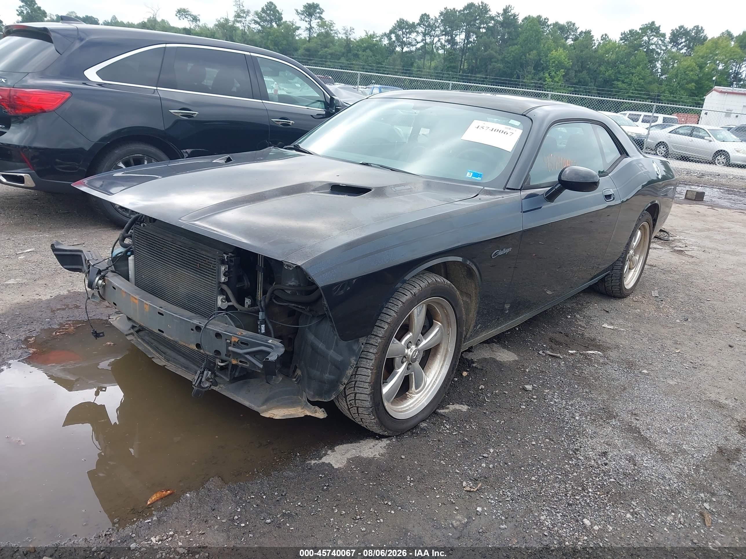 2010 Dodge Challenger R/t Black vin: 2B3CJ5DTXAH111715