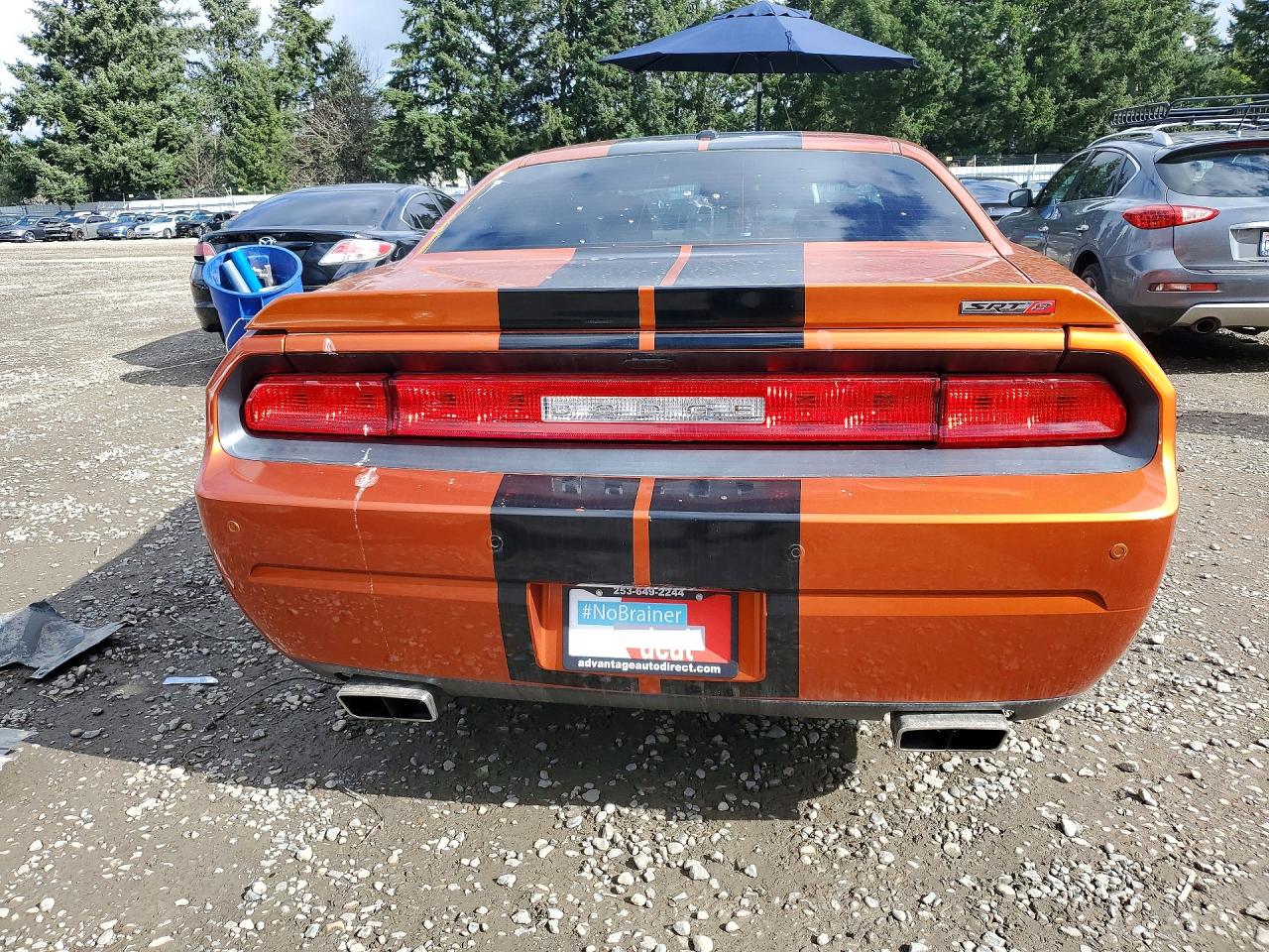 2011 Dodge Challenger Srt-8 Orange vin: 2B3CJ7DJ4BH526492