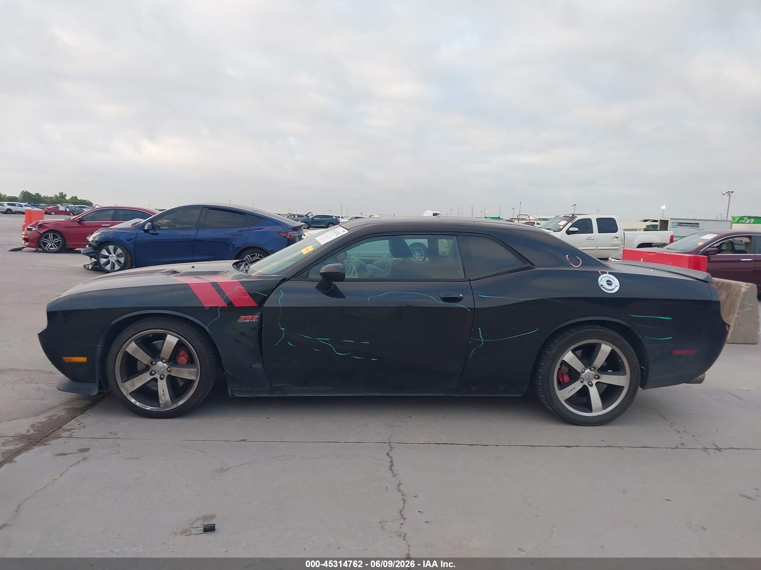 2011 Dodge Challenger Srt8 Black vin: 2B3CJ7DJ9BH548200