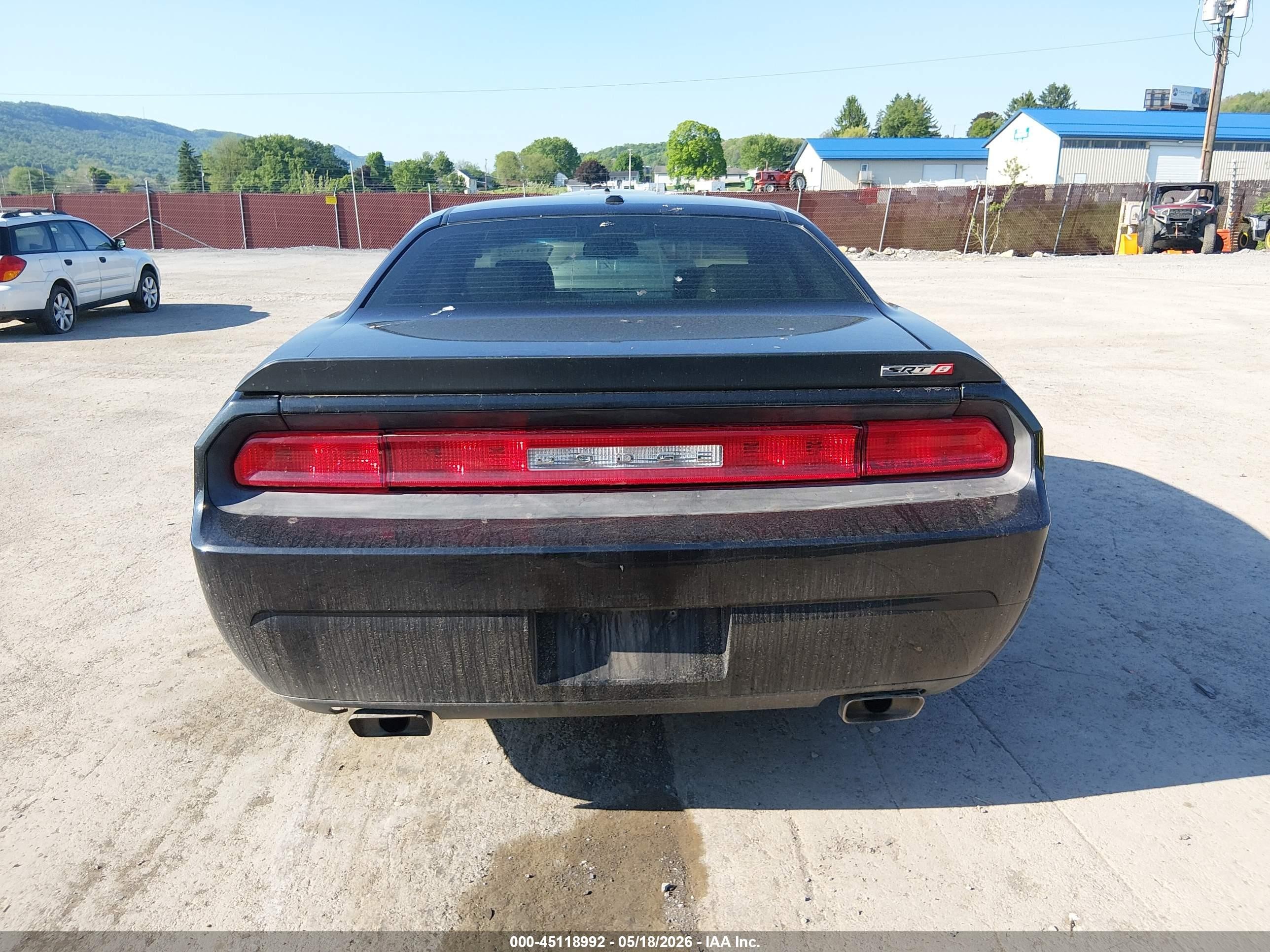 2010 Dodge Challenger Srt8 Black vin: 2B3CJ7DW0AH283418