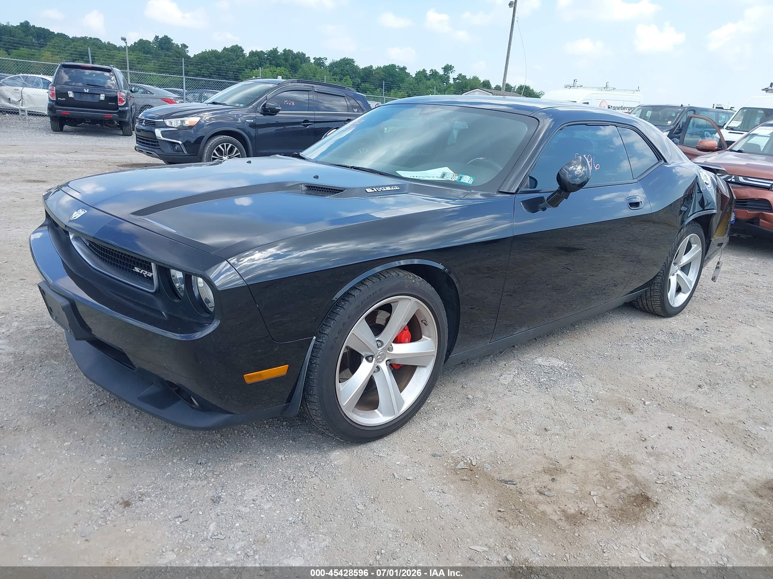 2010 Dodge Challenger Srt8 Black vin: 2B3CJ7DW1AH131471