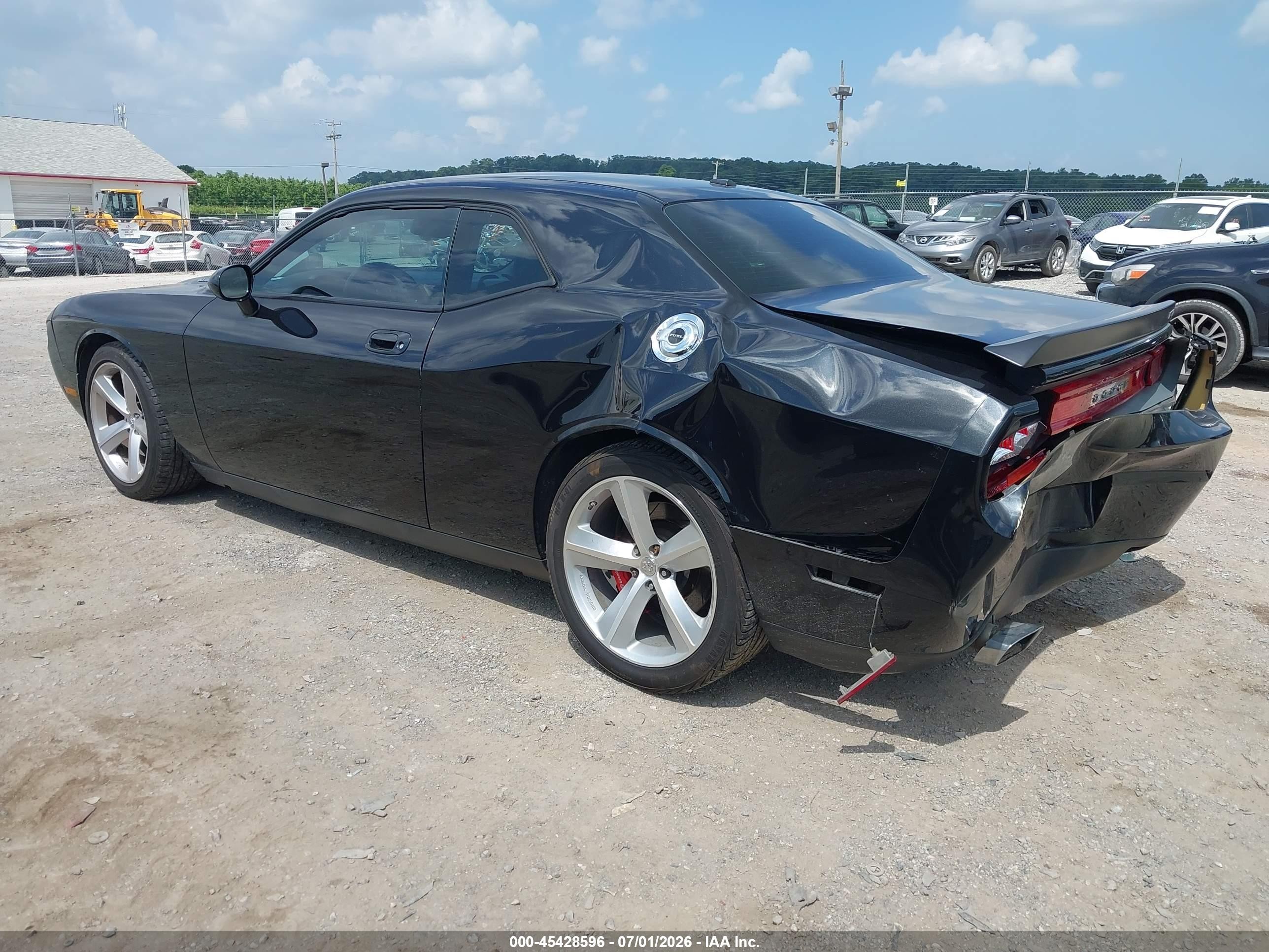 2010 Dodge Challenger Srt8 Black vin: 2B3CJ7DW1AH131471