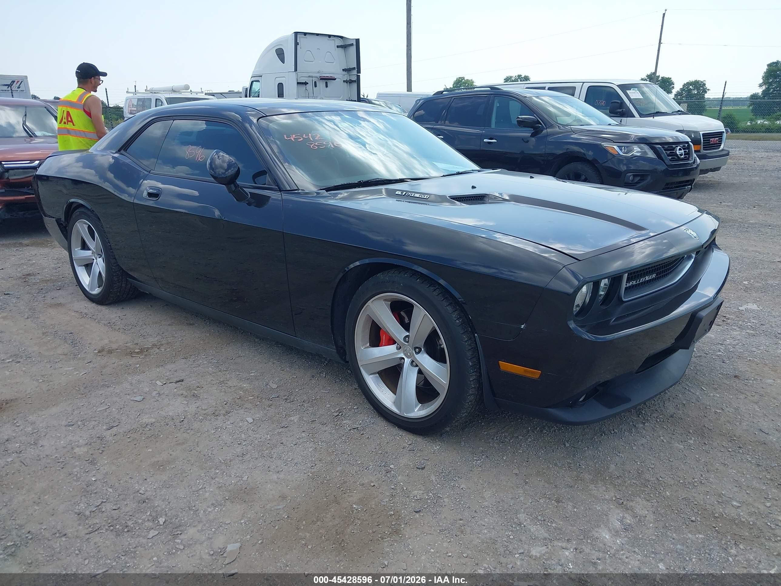 2010 Dodge Challenger Srt8 Black vin: 2B3CJ7DW1AH131471