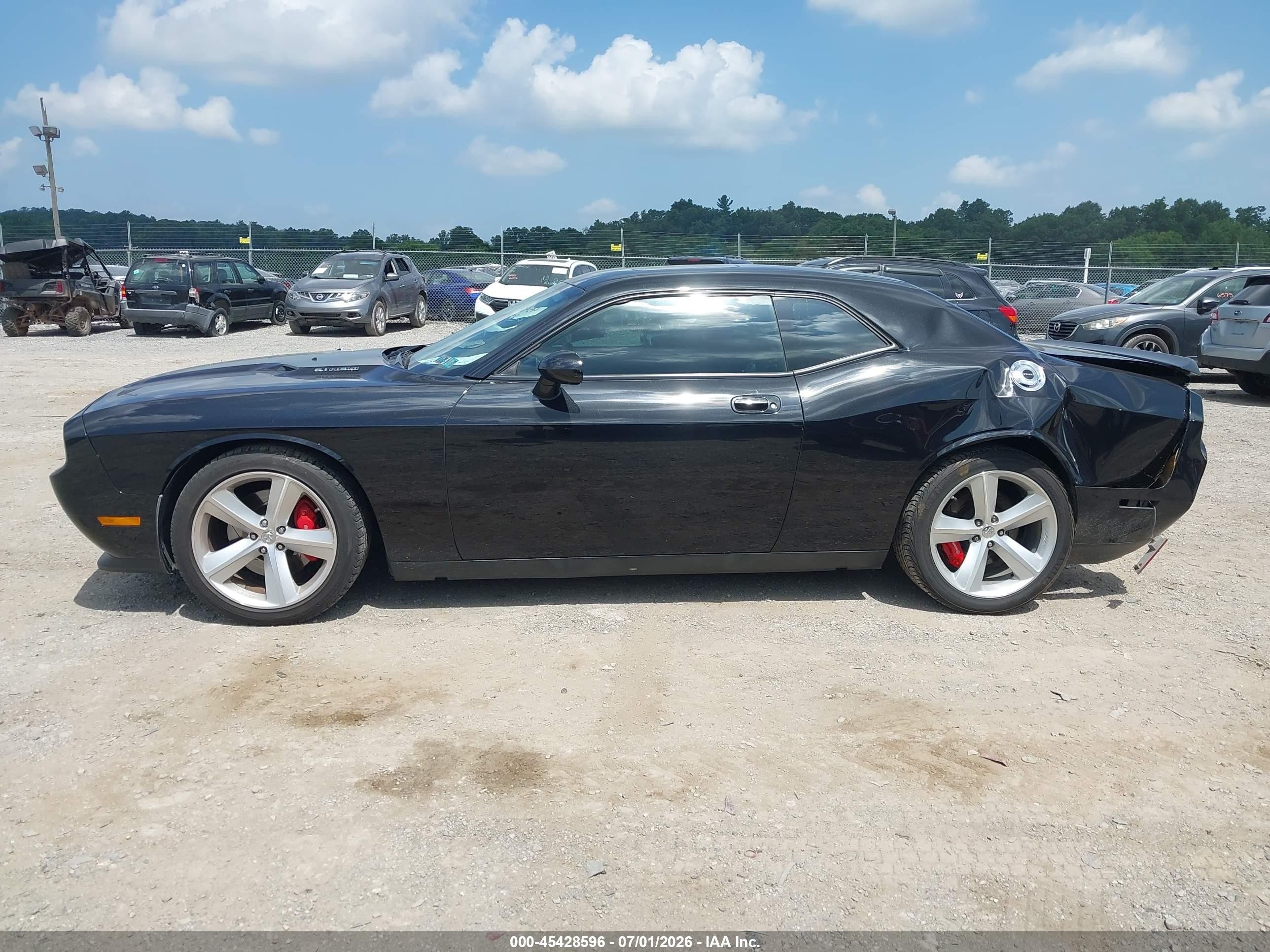 2010 Dodge Challenger Srt8 Black vin: 2B3CJ7DW1AH131471