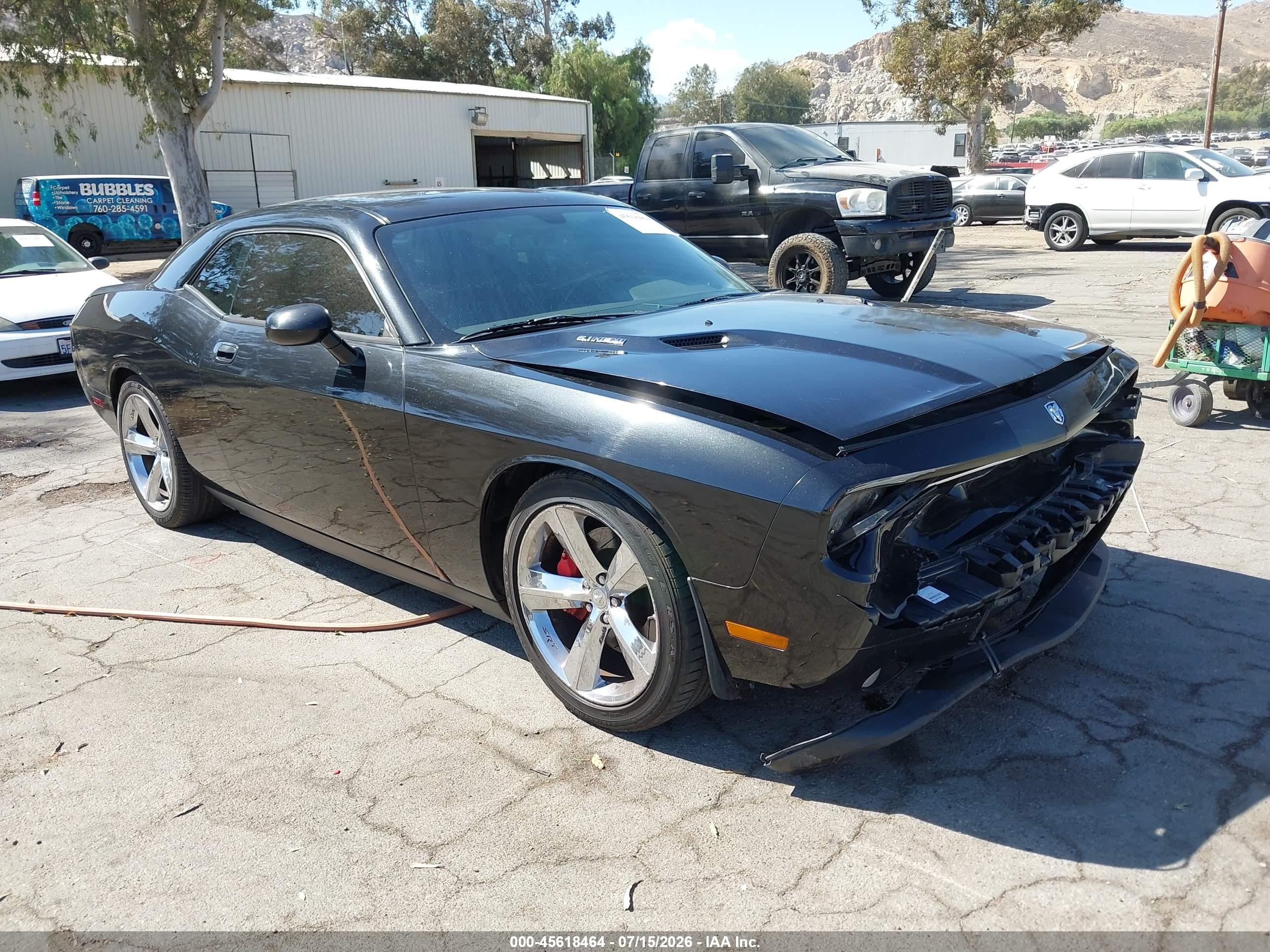 2010 Dodge Challenger Srt8 Black vin: 2B3CJ7DW6AH154955