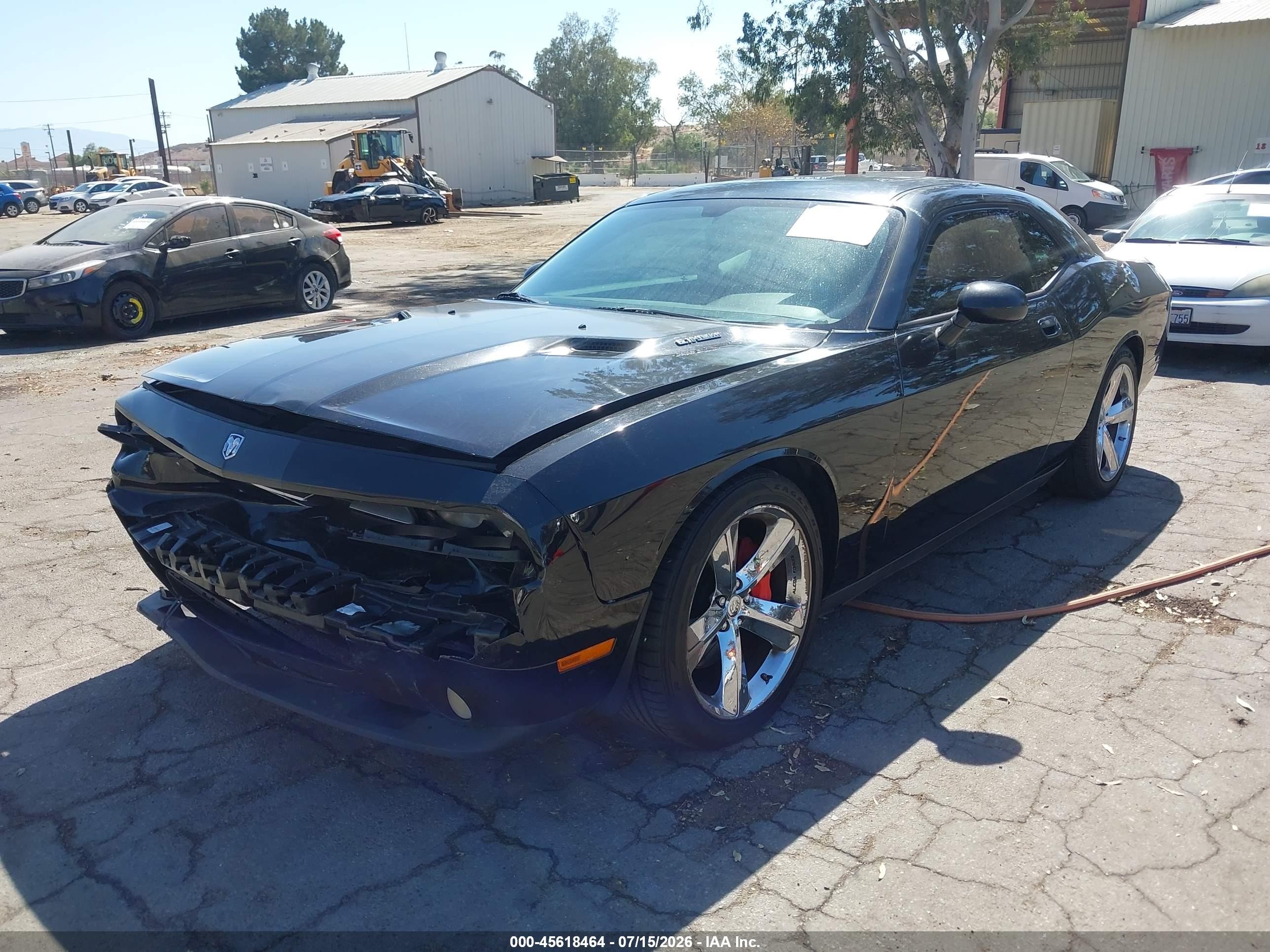 2010 Dodge Challenger Srt8 Black vin: 2B3CJ7DW6AH154955