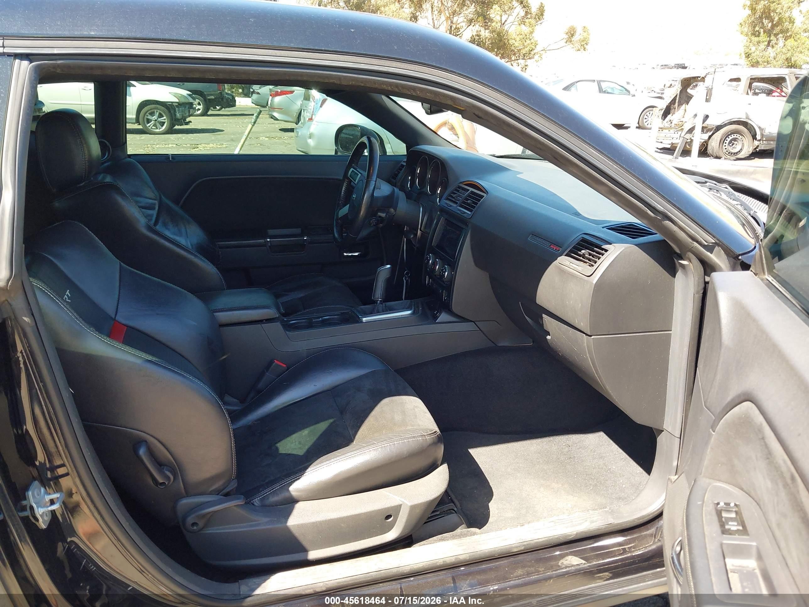 2010 Dodge Challenger Srt8 Black vin: 2B3CJ7DW6AH154955