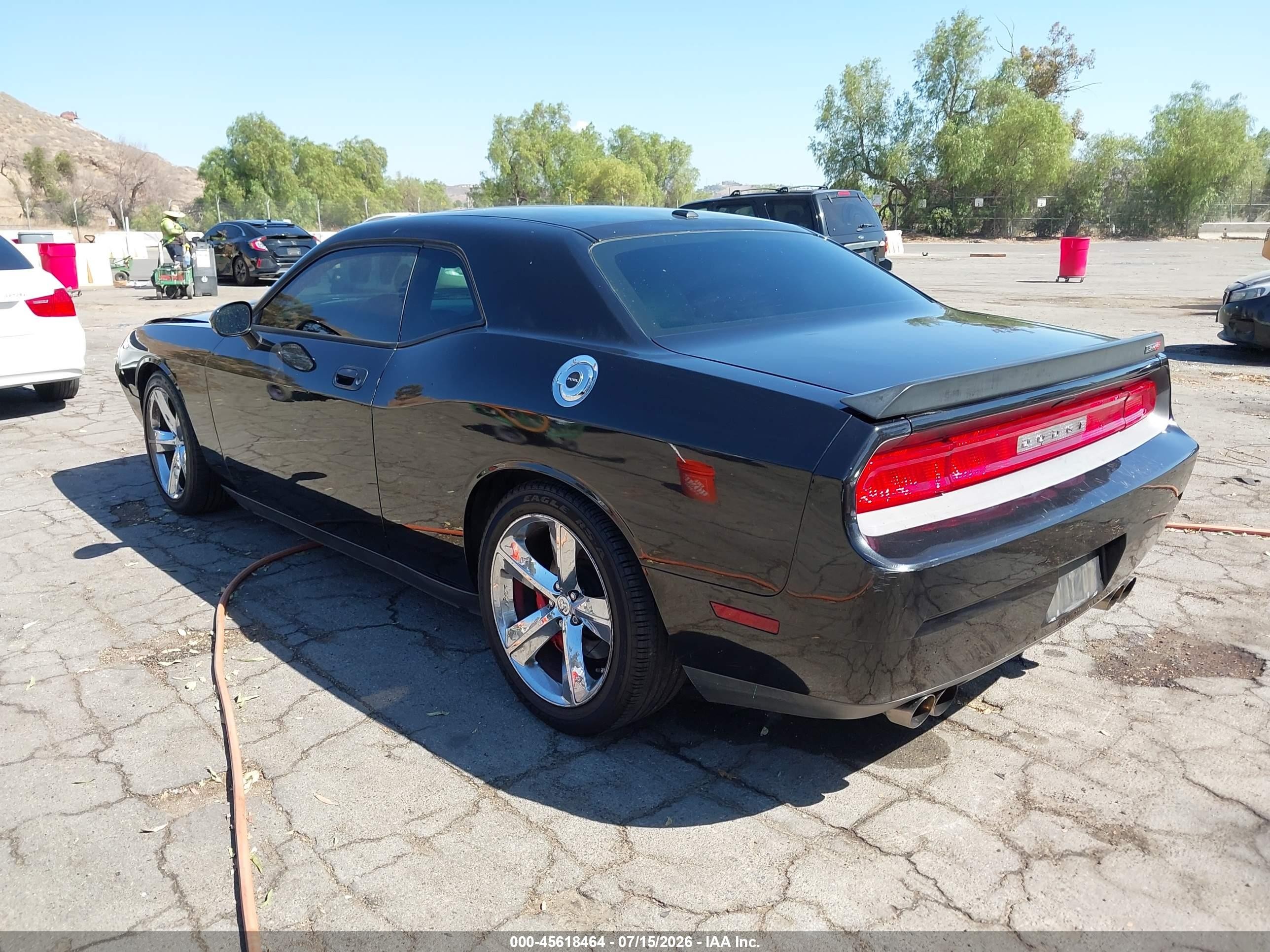 2010 Dodge Challenger Srt8 Black vin: 2B3CJ7DW6AH154955