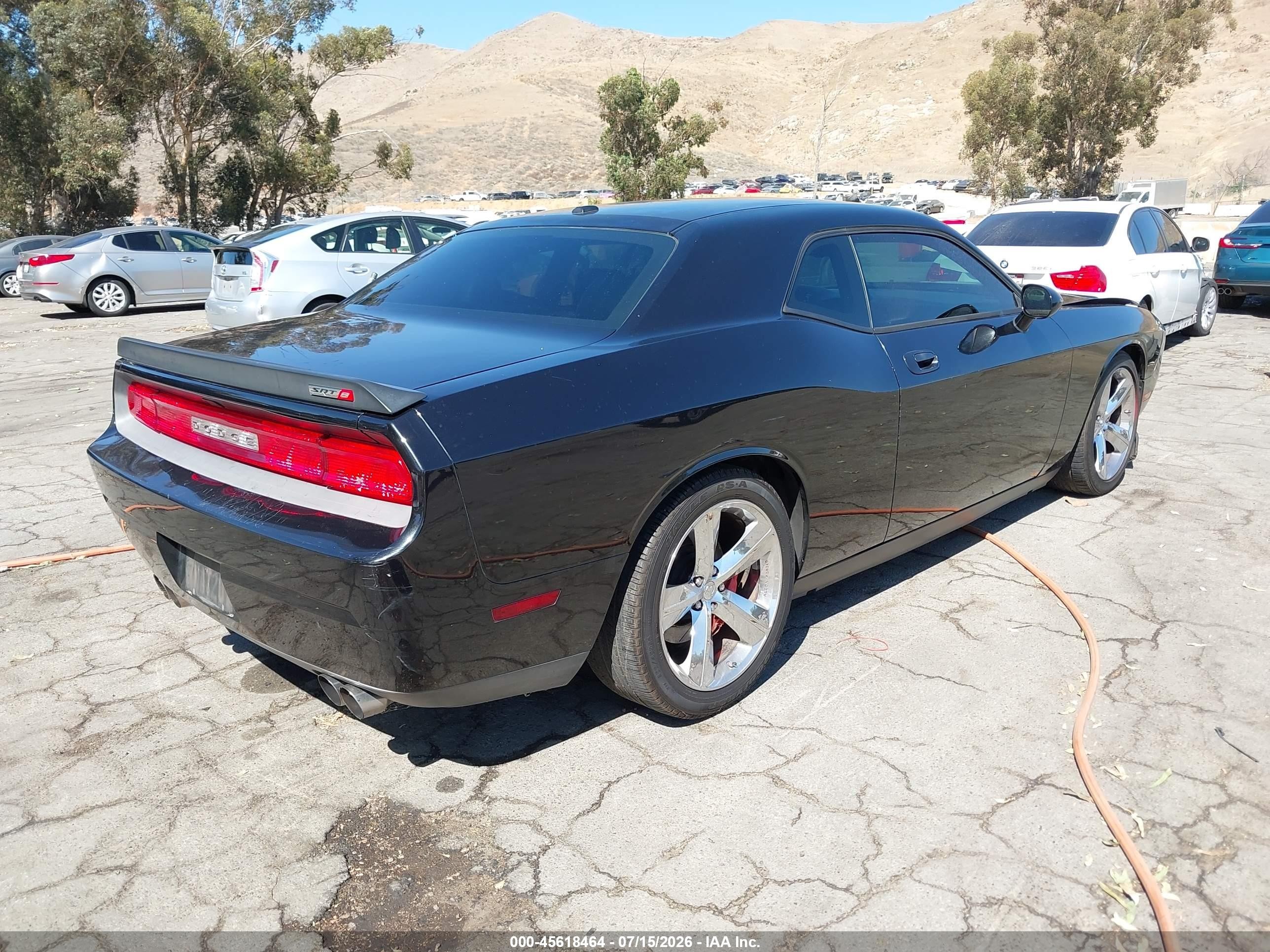 2010 Dodge Challenger Srt8 Black vin: 2B3CJ7DW6AH154955