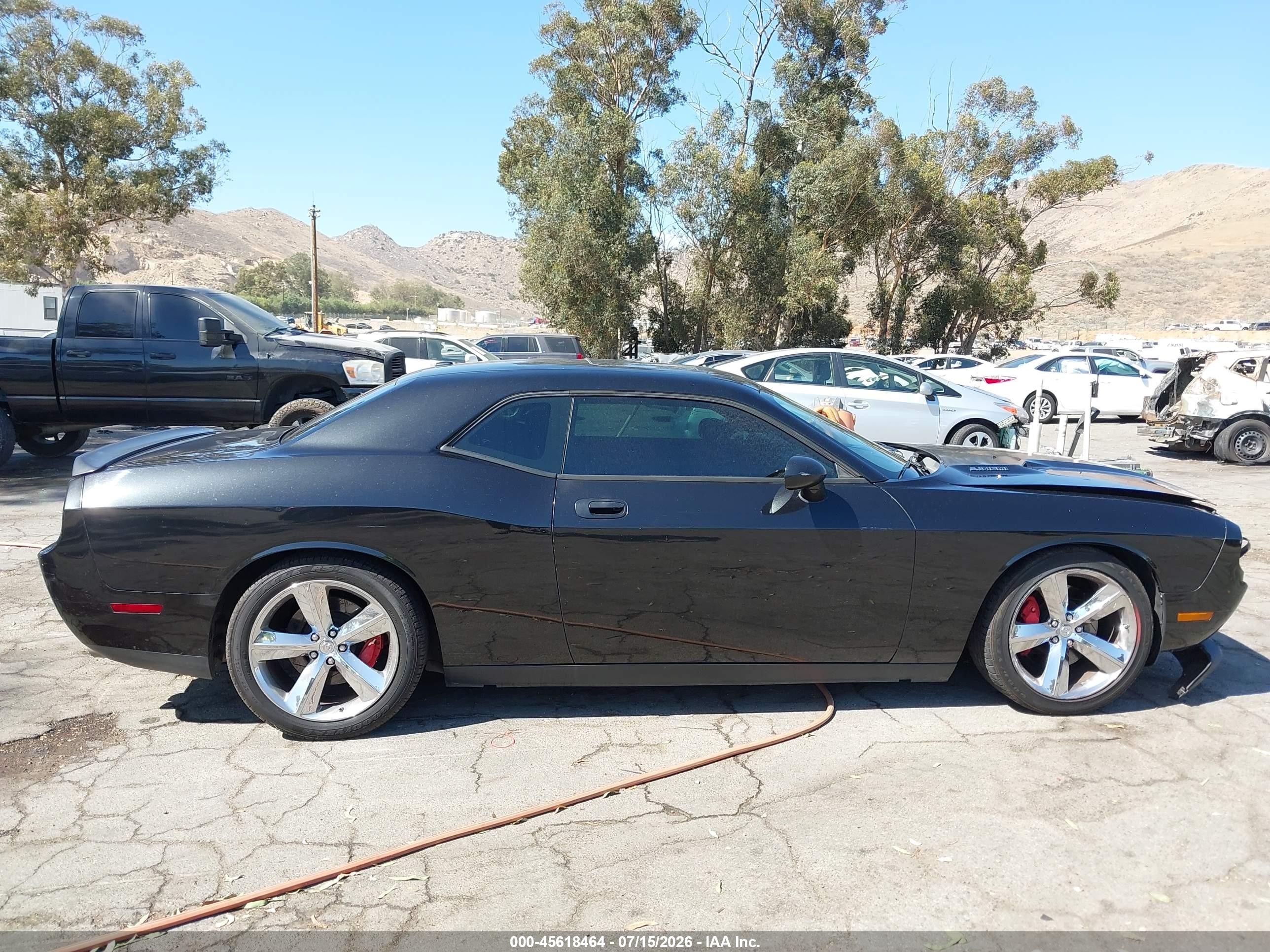 2010 Dodge Challenger Srt8 Black vin: 2B3CJ7DW6AH154955