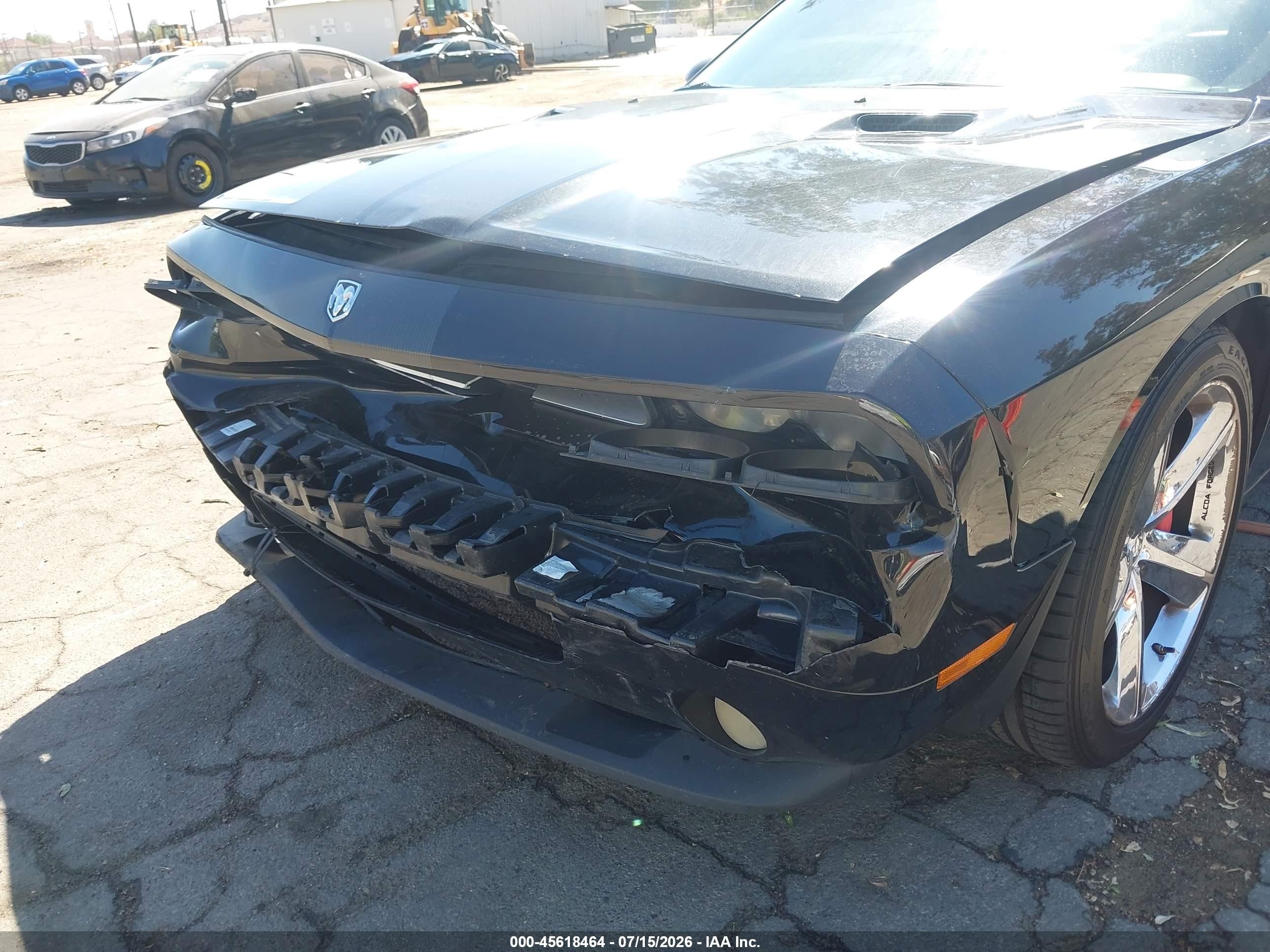 2010 Dodge Challenger Srt8 Black vin: 2B3CJ7DW6AH154955