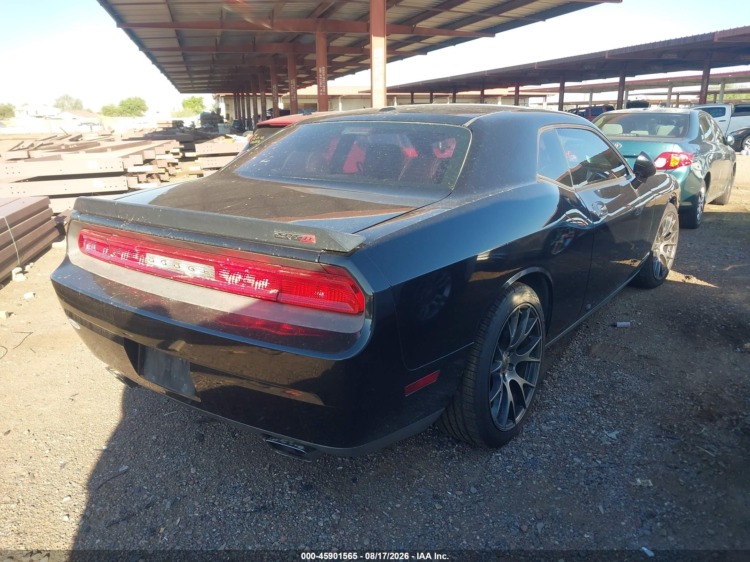 2010 Dodge Challenger Srt8 Black vin: 2B3CJ7DW7AH109569