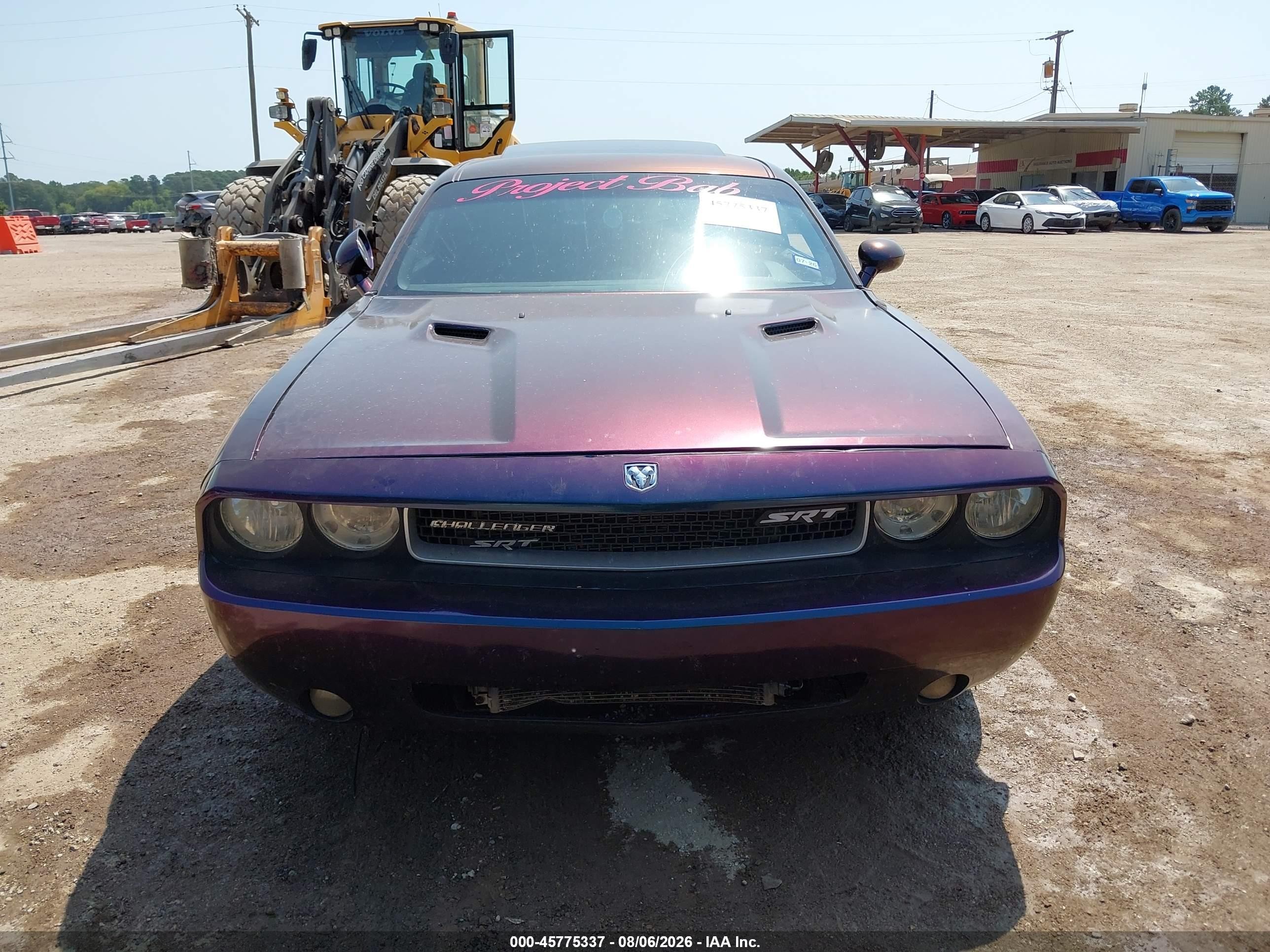 2010 Dodge Challenger Srt8 Purple vin: 2B3CJ7DW7AH190671