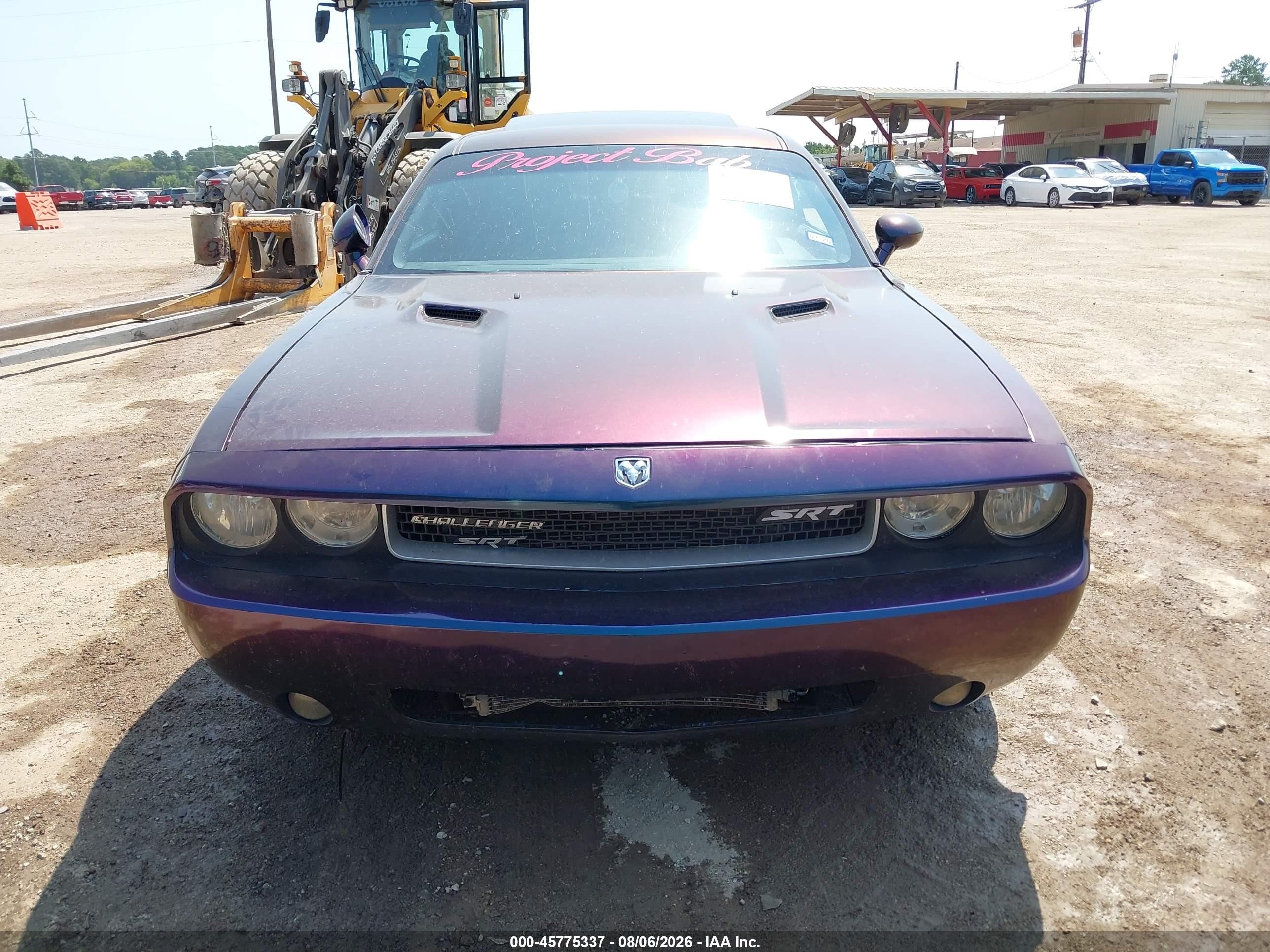 2010 Dodge Challenger Srt8 Purple vin: 2B3CJ7DW7AH190671