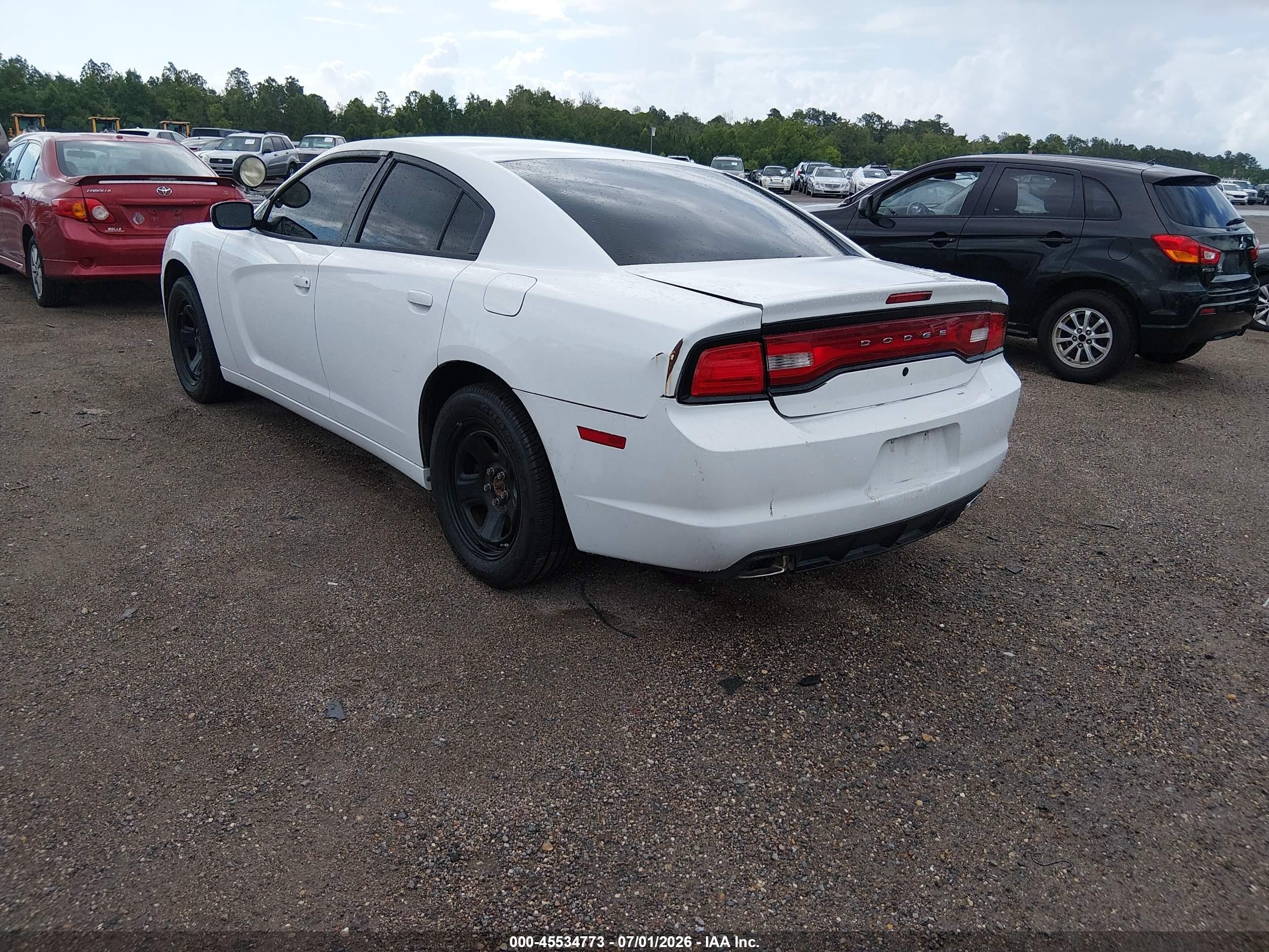 2011 Dodge Charger Police White vin: 2B3CL1CG5BH550698