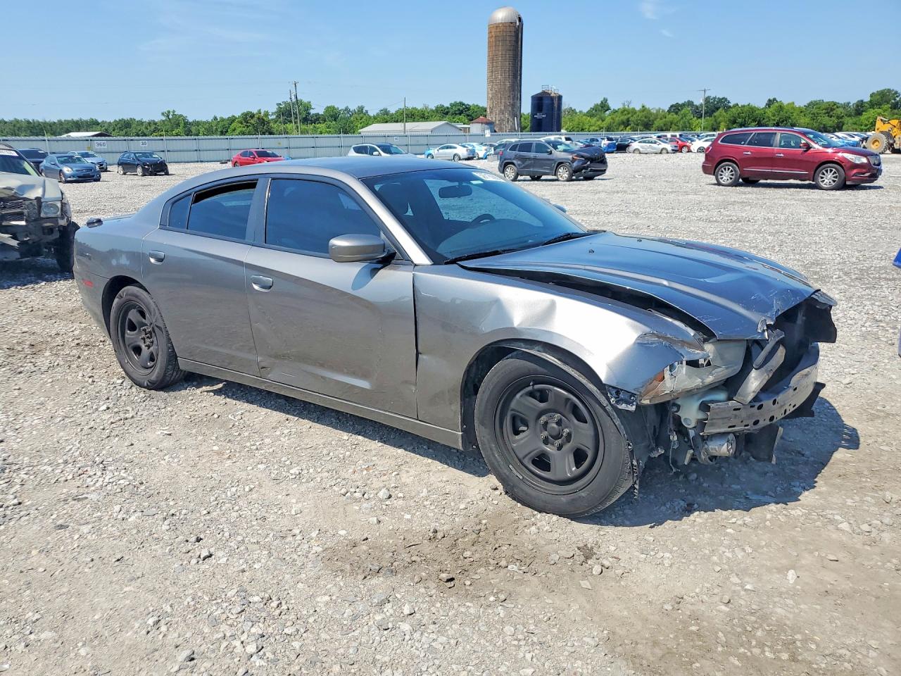 2011 Dodge Charger Police Silver vin: 2B3CL1CT0BH587784