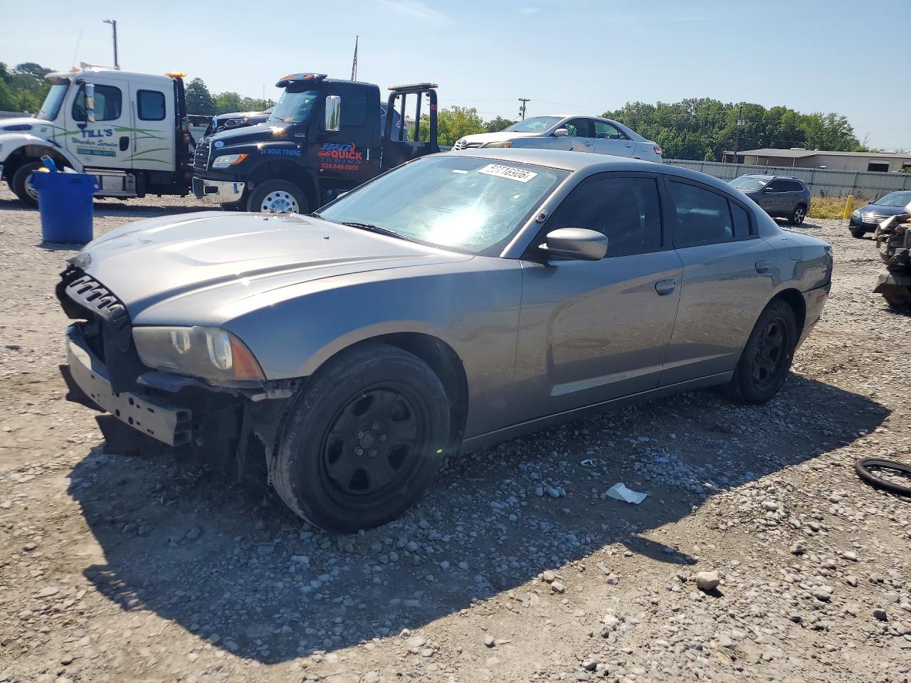 2011 Dodge Charger Police Silver vin: 2B3CL1CT0BH587784