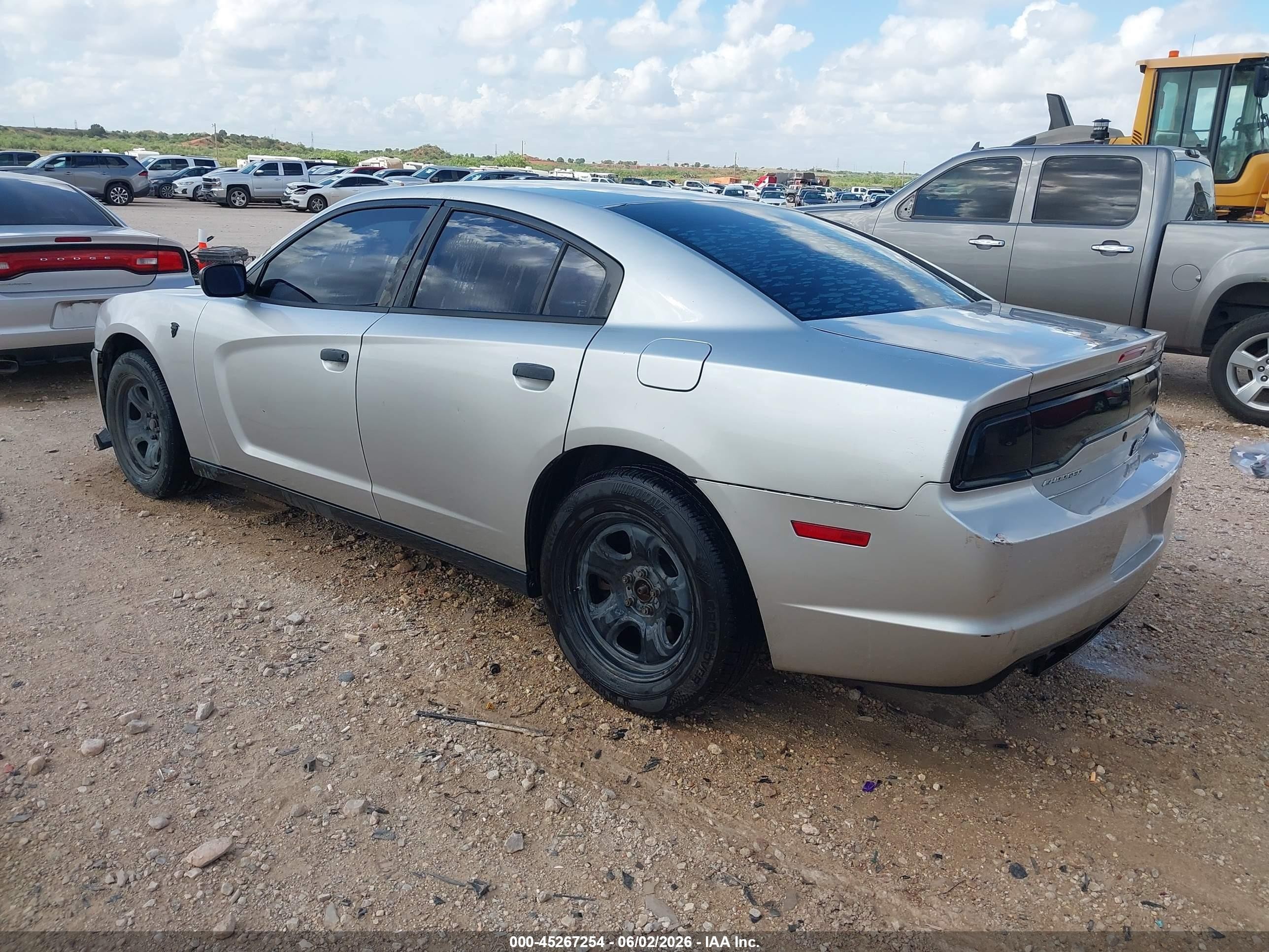 2011 Dodge Charger Police Silver vin: 2B3CL1CT1BH574512
