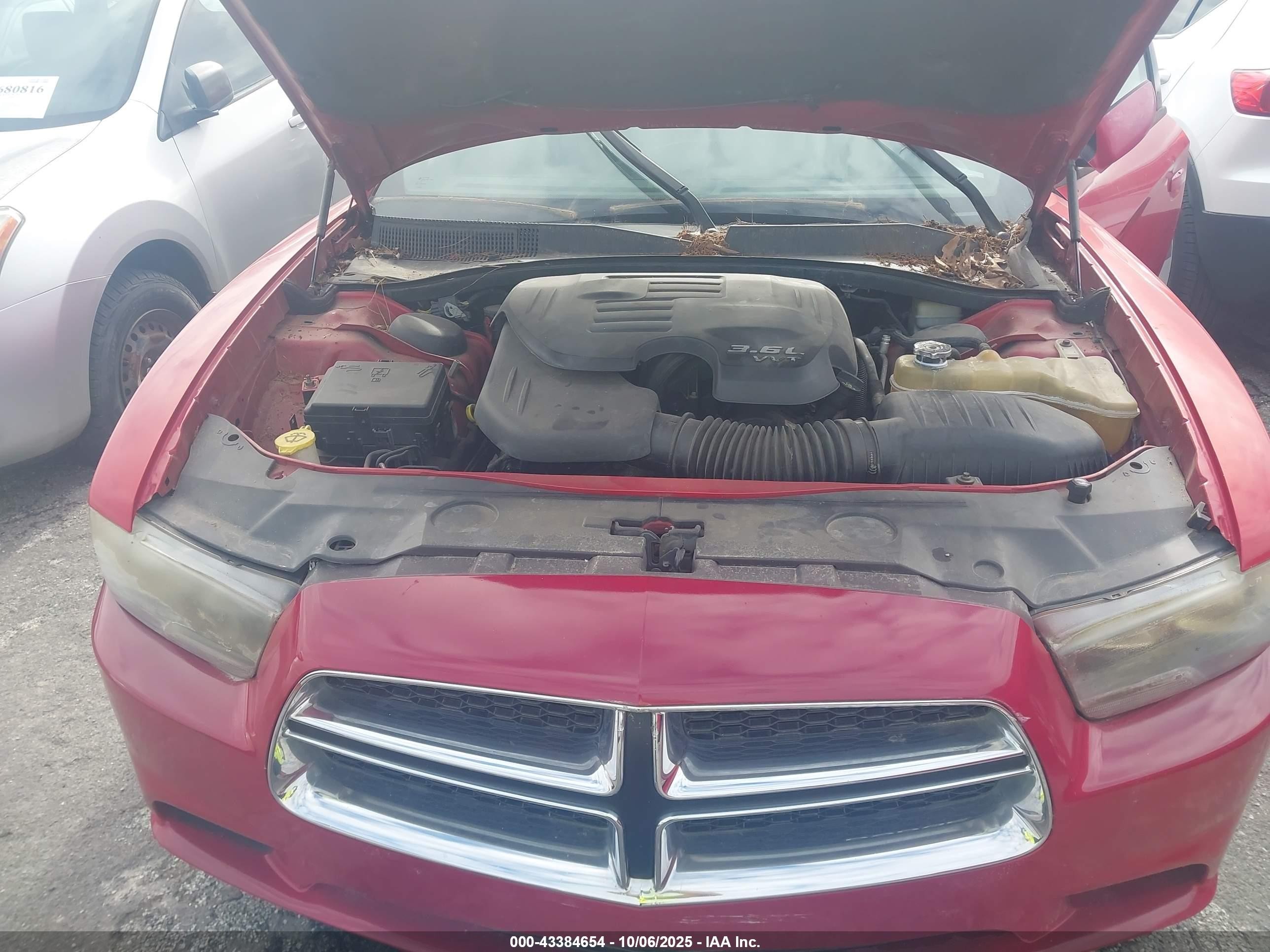 2011 Dodge Charger   Red vin: 2B3CL3CG0BH504238