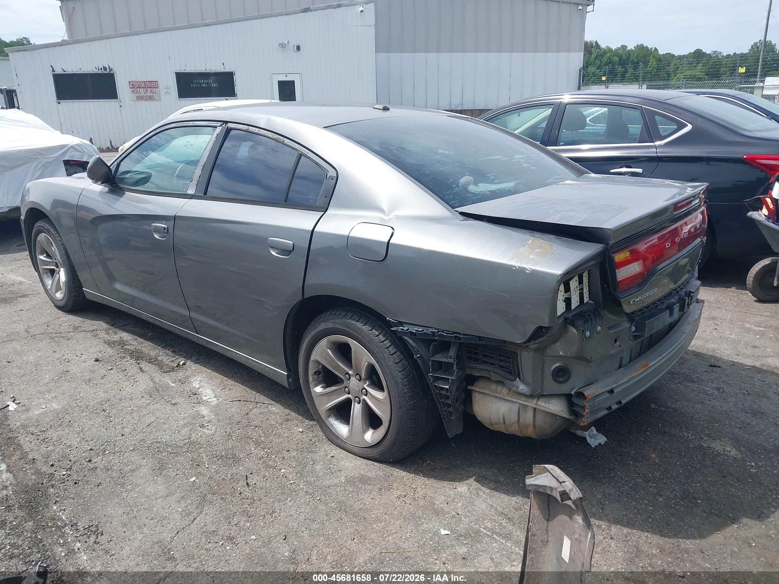 2011 Dodge Charger Gray vin: 2B3CL3CG1BH525180