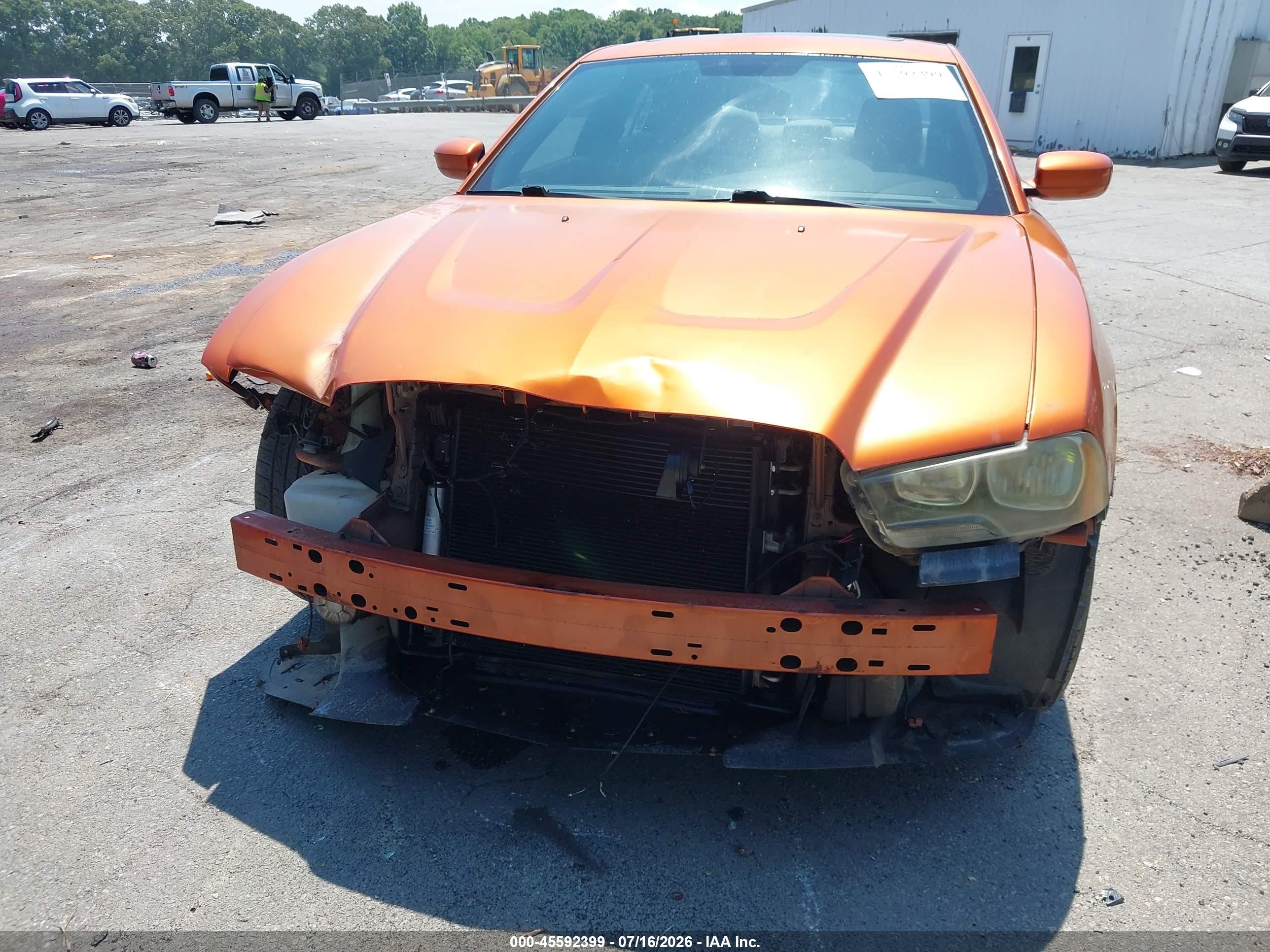 2011 Dodge Charger Orange vin: 2B3CL3CG1BH566232