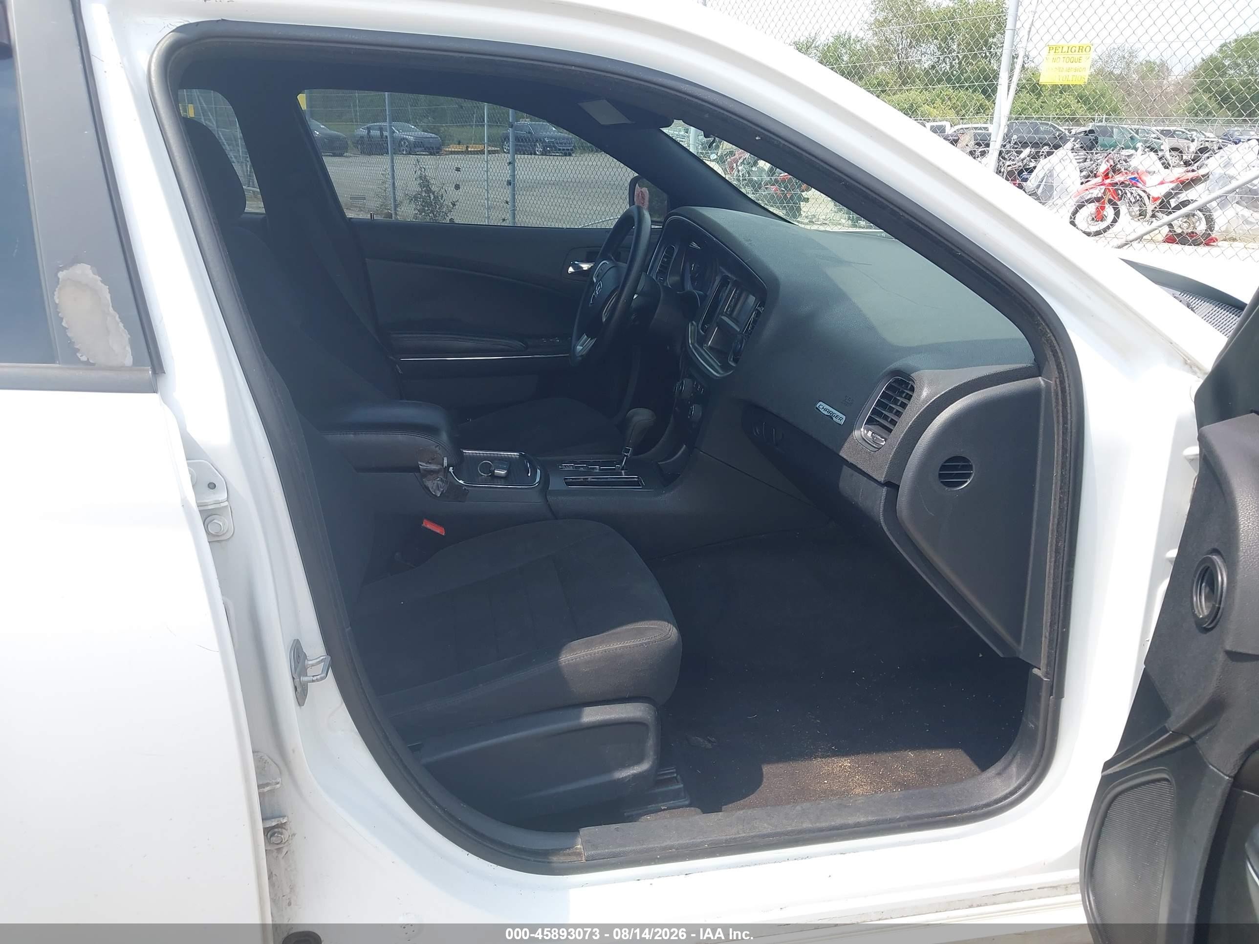 2011 Dodge Charger White vin: 2B3CL3CG2BH577725