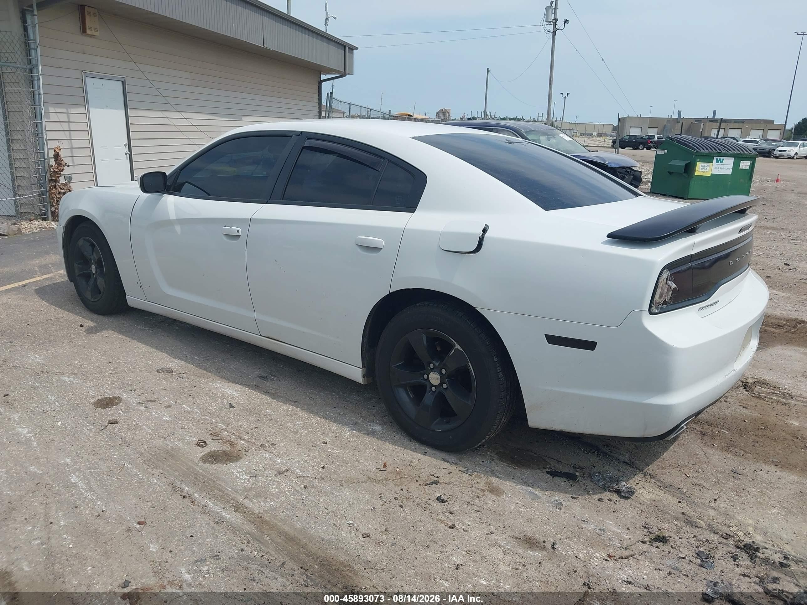 2011 Dodge Charger White vin: 2B3CL3CG2BH577725
