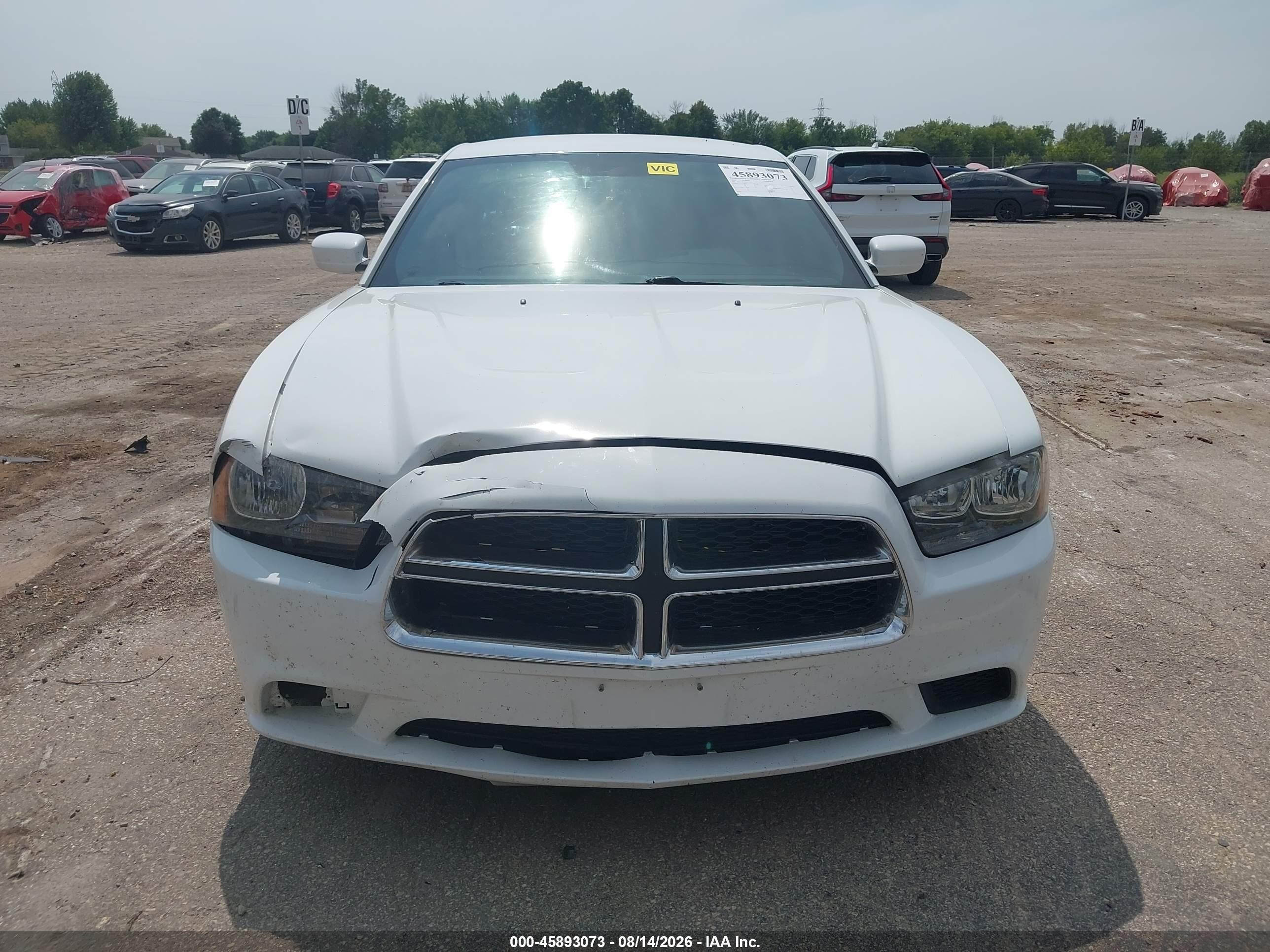2011 Dodge Charger White vin: 2B3CL3CG2BH577725