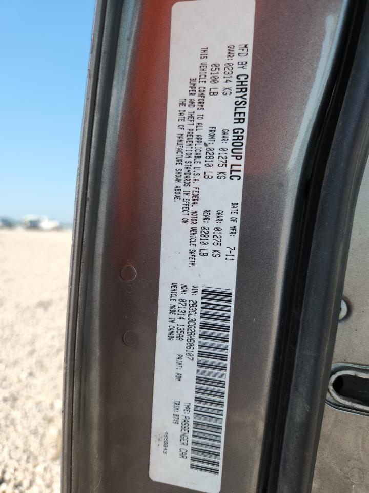 2011 Dodge Charger Gray vin: 2B3CL3CG2BH606107