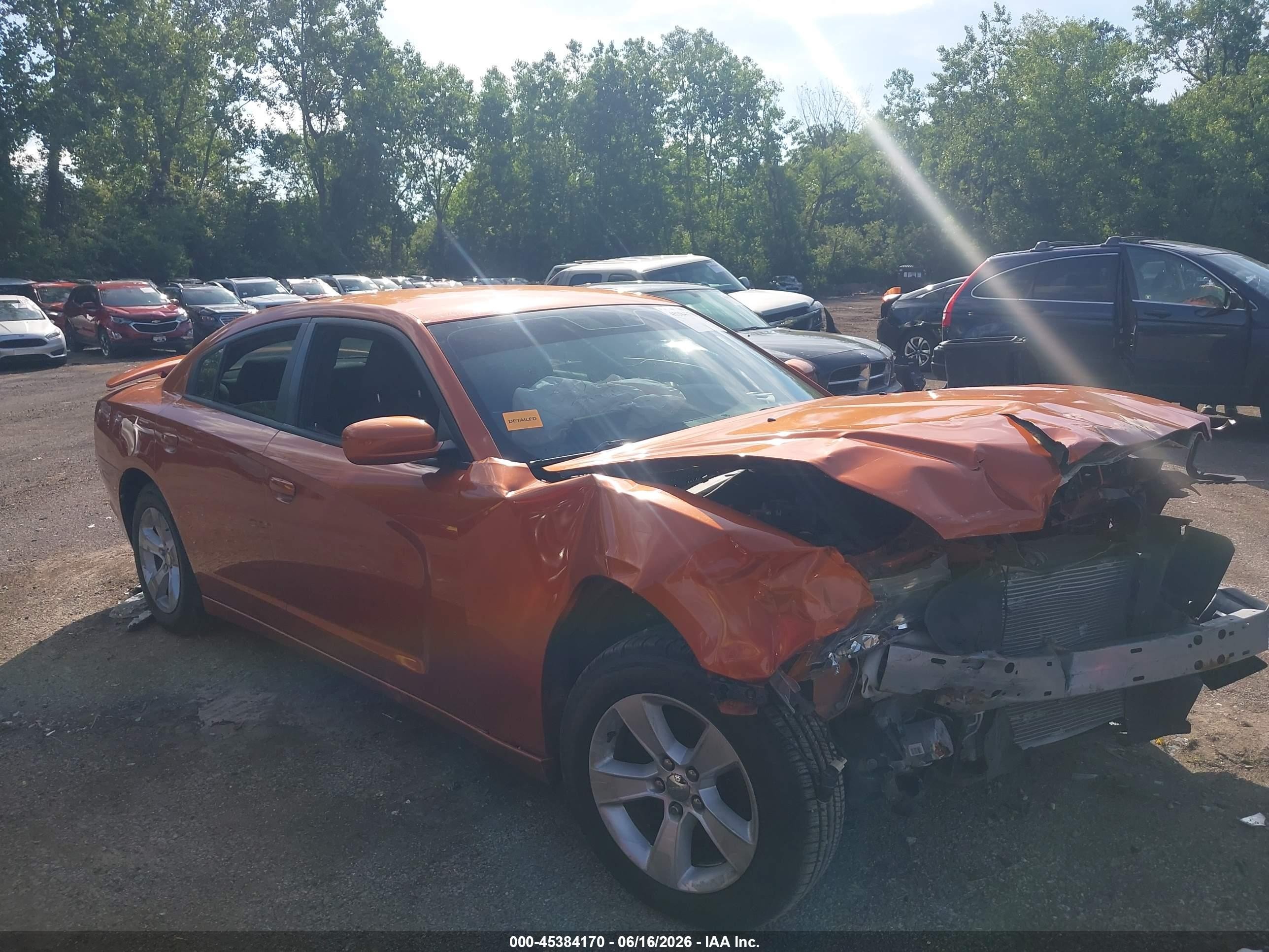 2011 Dodge Charger   Orange vin: 2B3CL3CG4BH566399