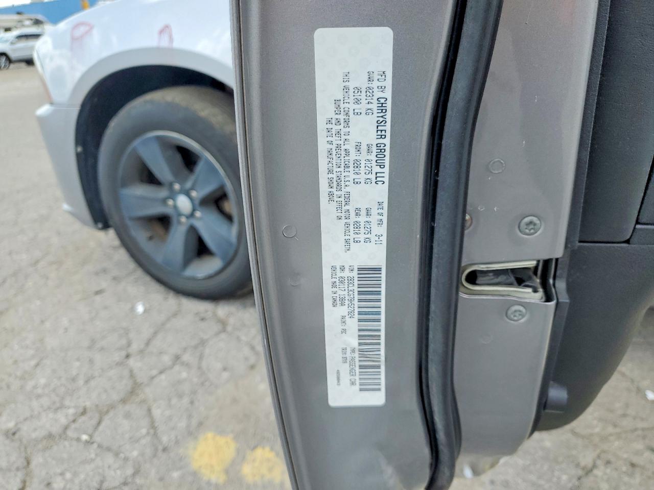 2011 Dodge Charger Silver vin: 2B3CL3CG7BH527824