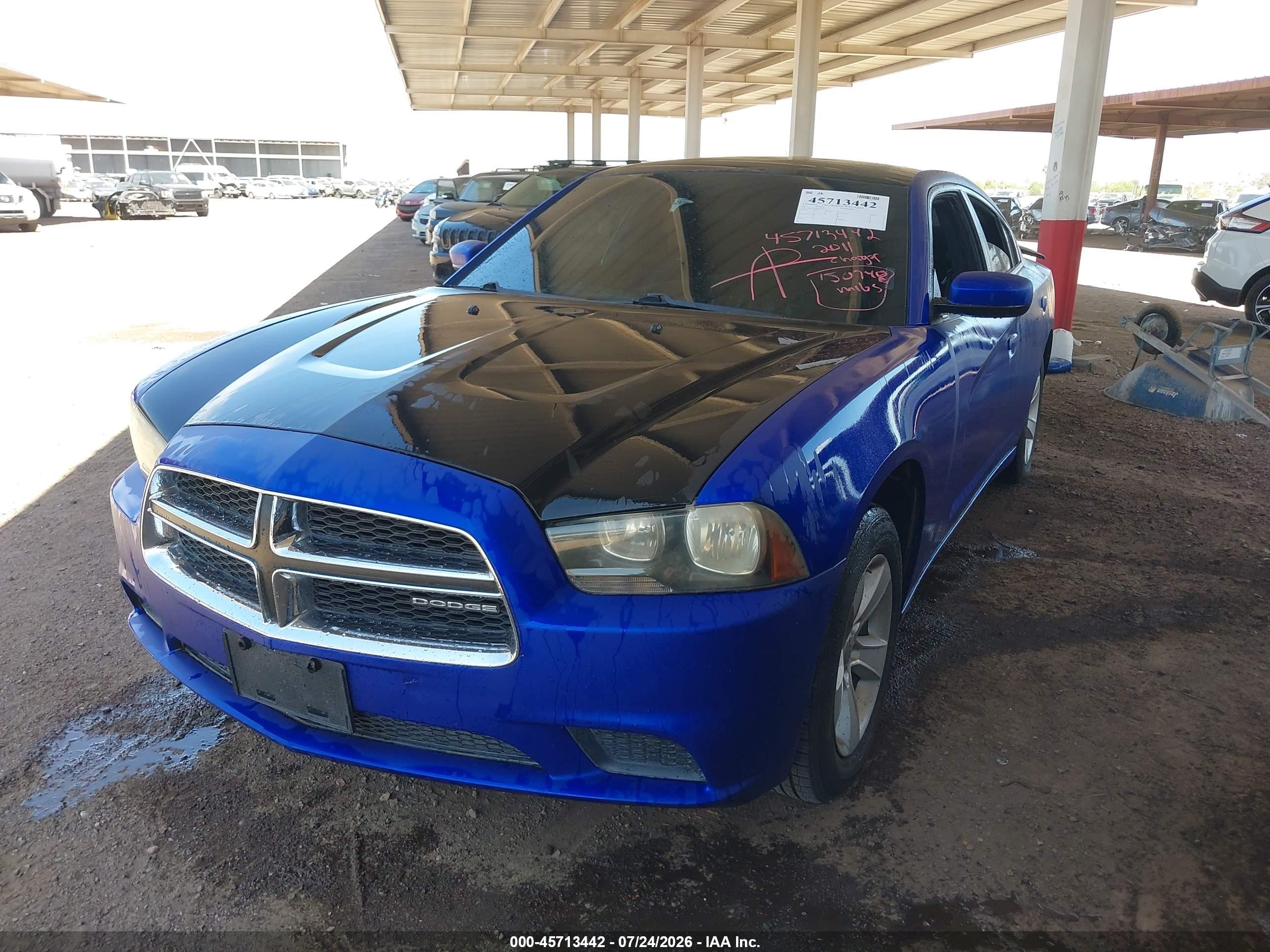 2011 Dodge Charger   Blue vin: 2B3CL3CG8BH543921