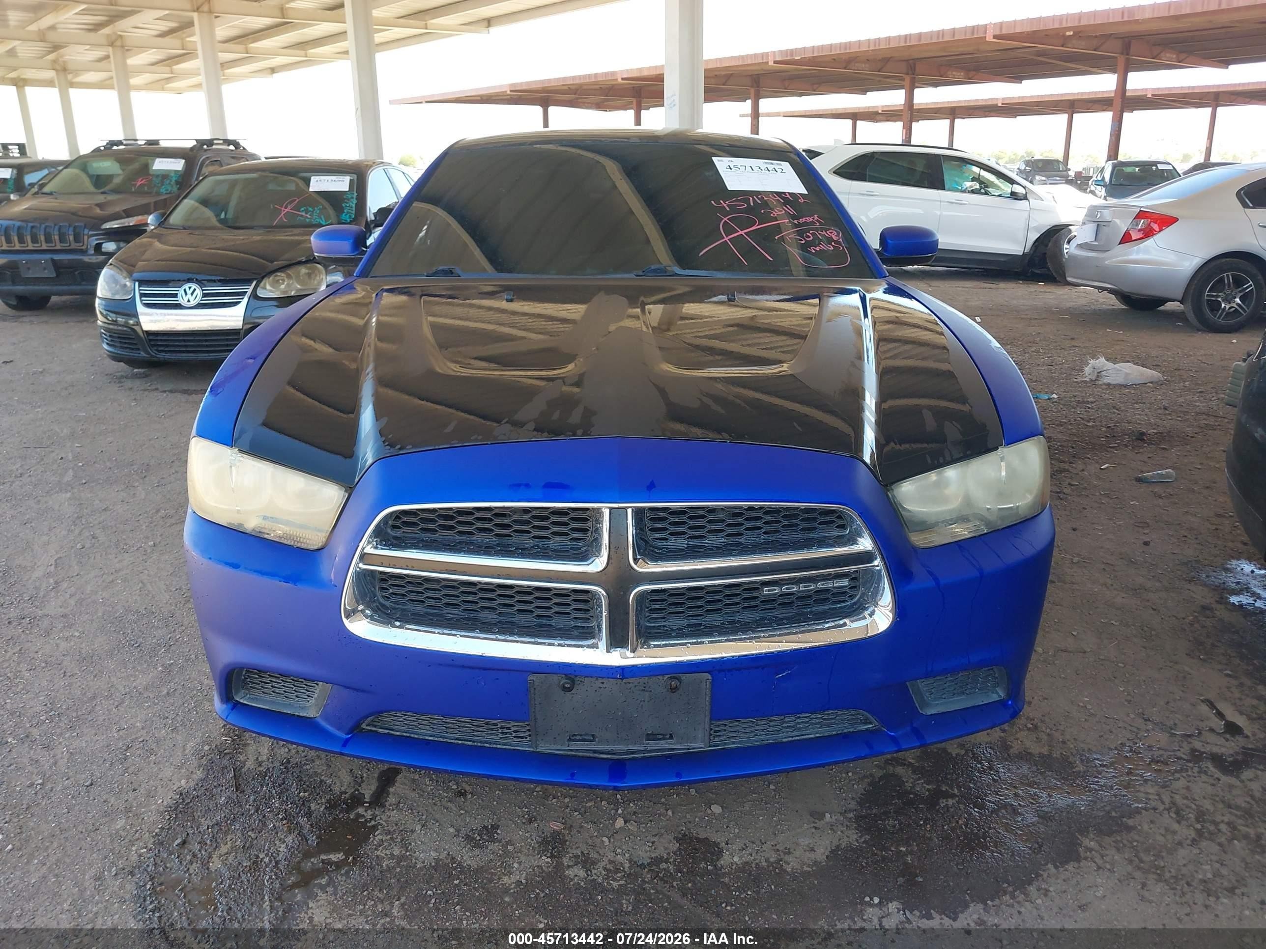 2011 Dodge Charger   Blue vin: 2B3CL3CG8BH543921