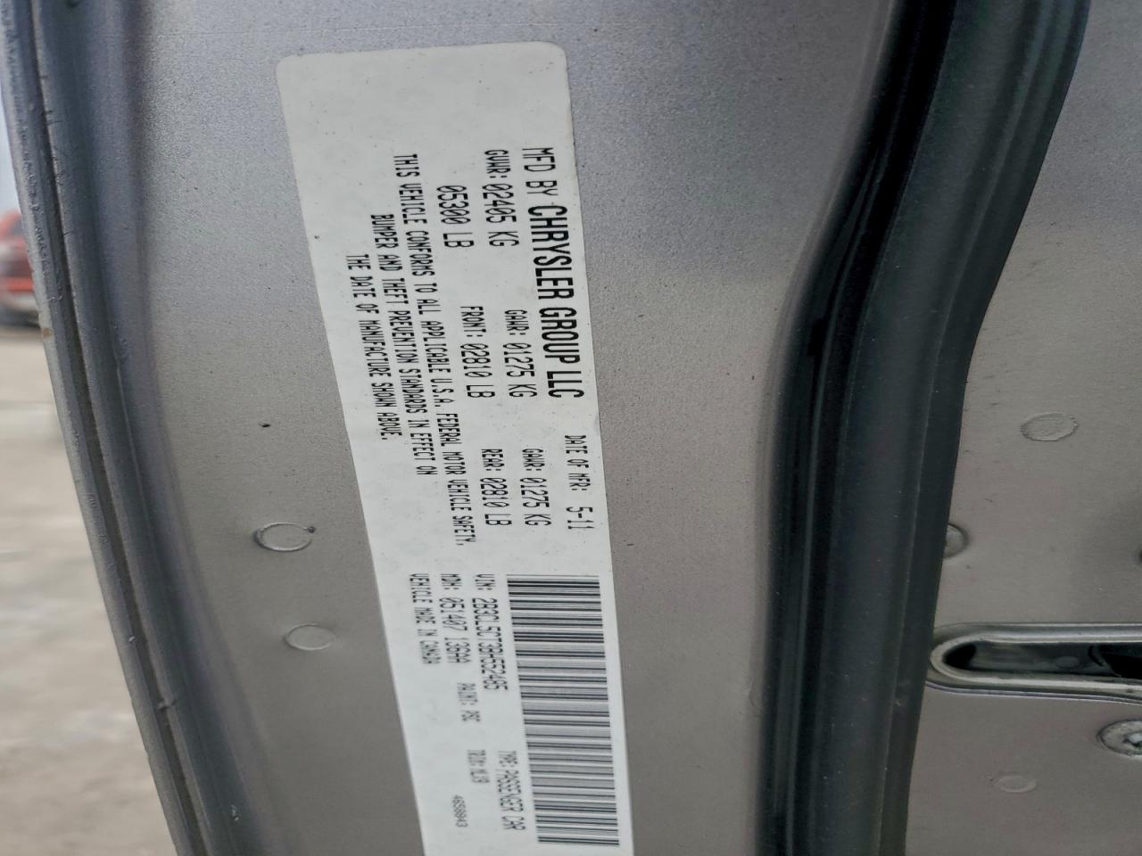 2011 Dodge Charger R/t Silver vin: 2B3CL5CT3BH552485