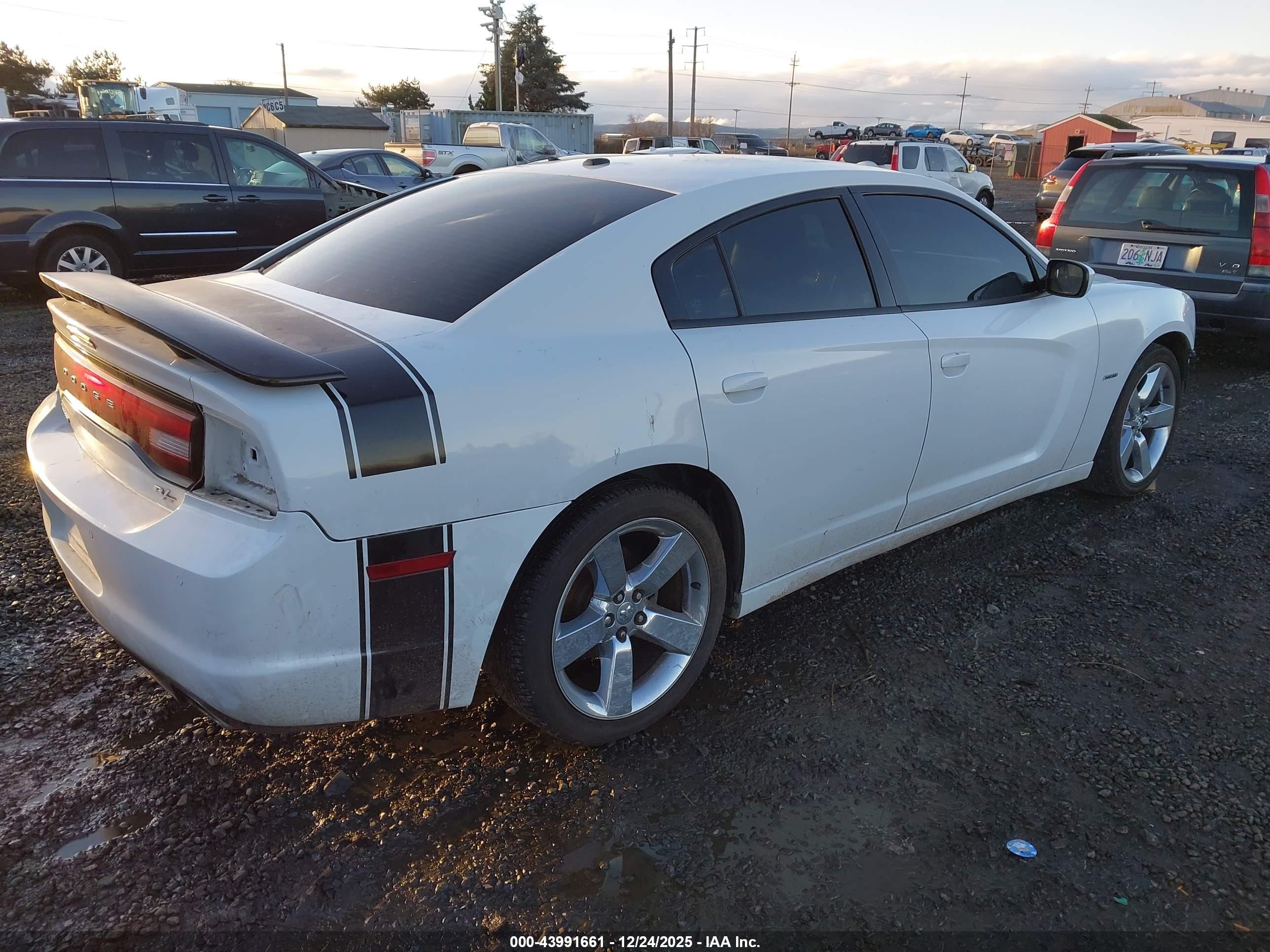 2011 Dodge Charger R/t White vin: 2B3CL5CT6BH571967