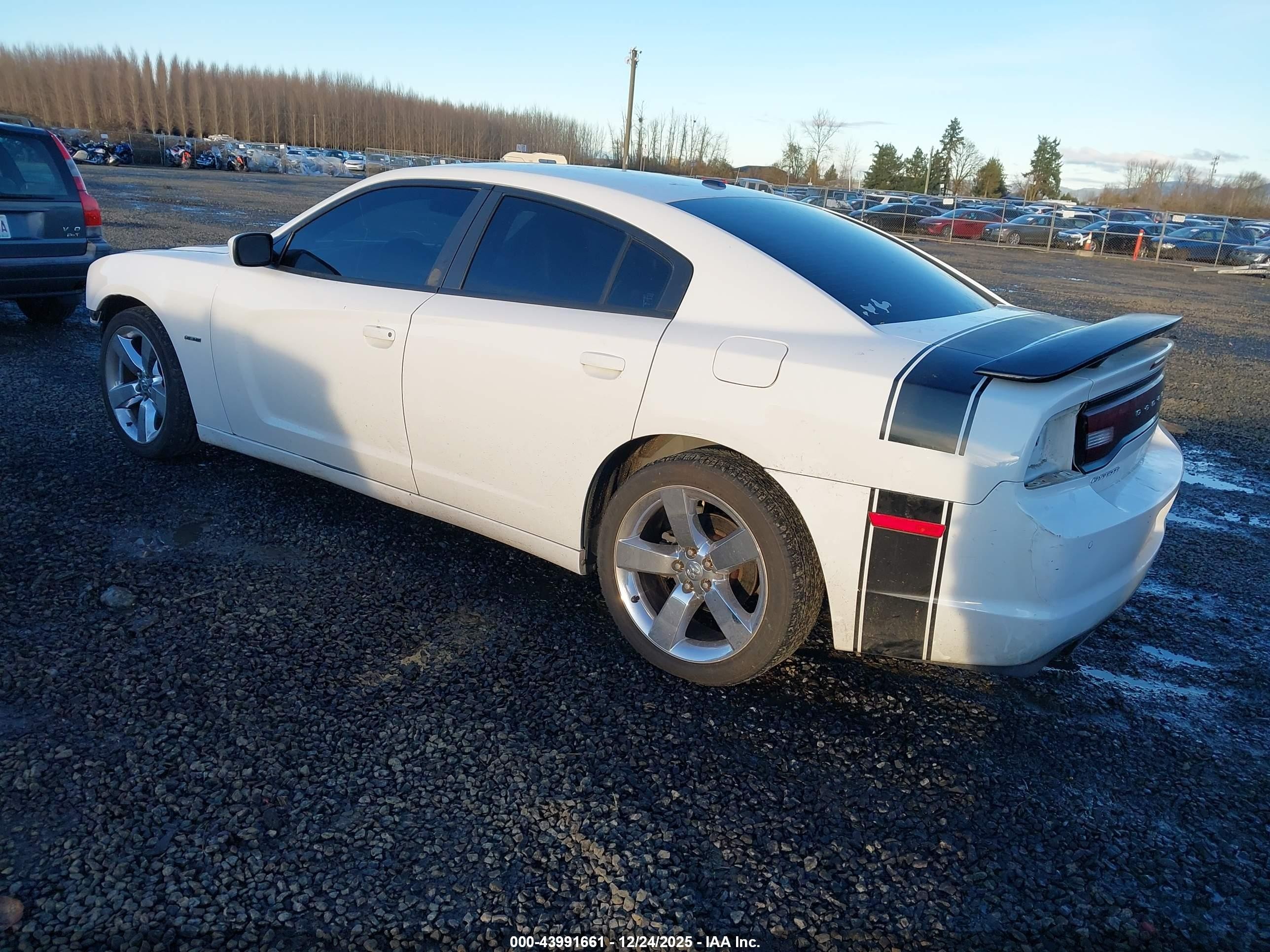 2011 Dodge Charger R/t White vin: 2B3CL5CT6BH571967