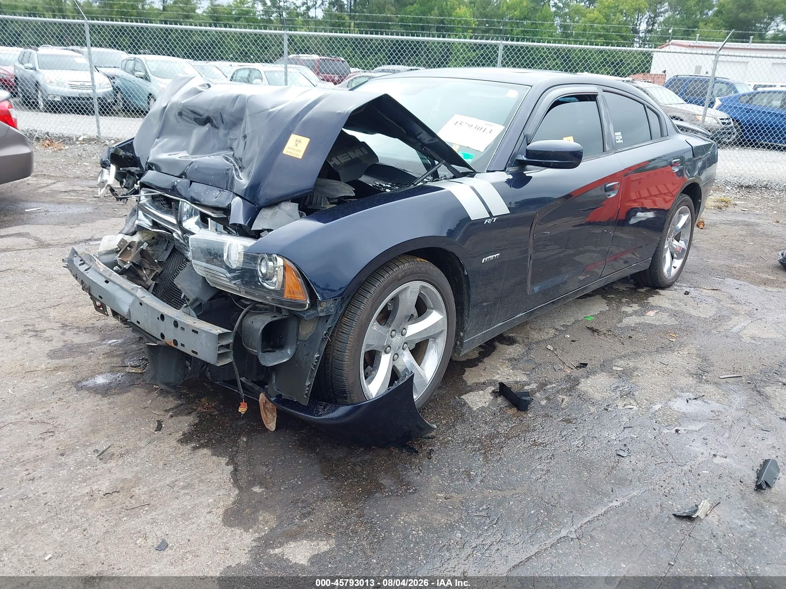 2011 Dodge Charger R/t Blue vin: 2B3CL5CT7BH507663
