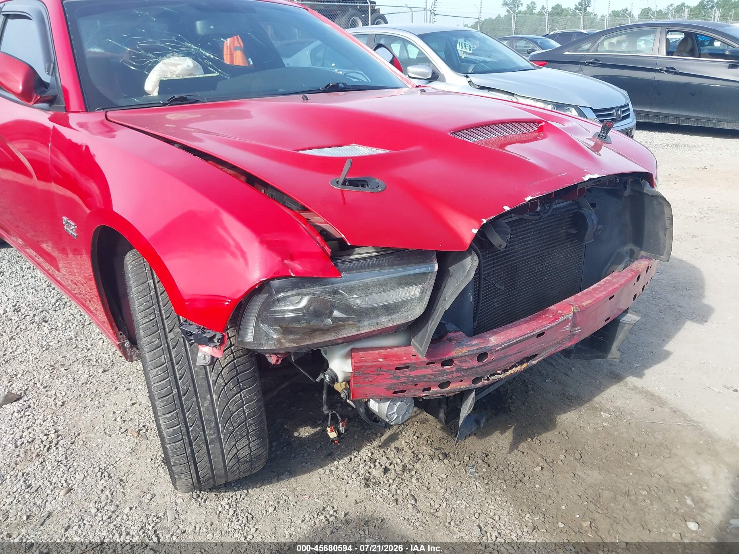 2011 Dodge Charger R/t Red vin: 2B3CL5CTXBH508399