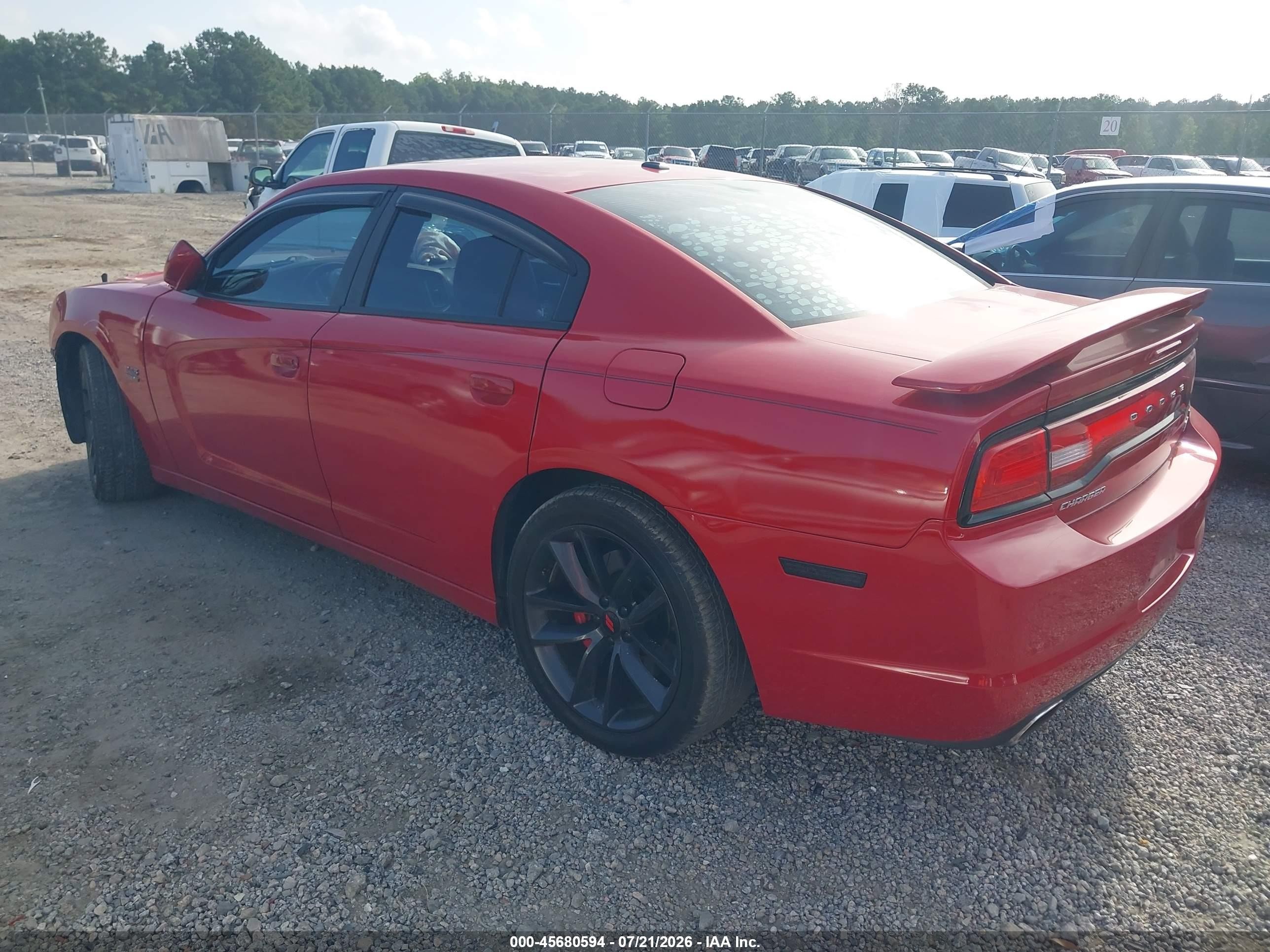 2011 Dodge Charger R/t Red vin: 2B3CL5CTXBH508399