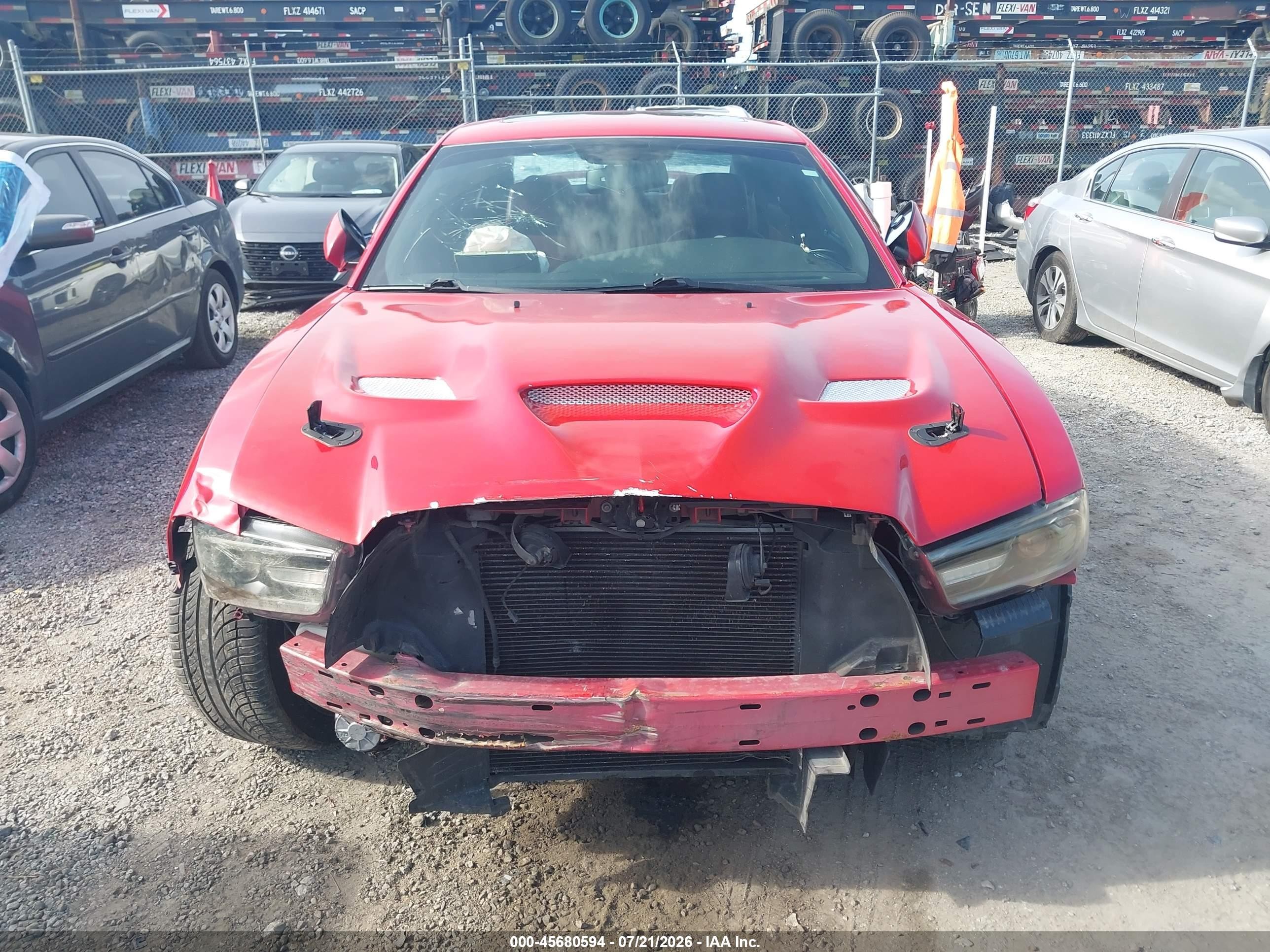 2011 Dodge Charger R/t Red vin: 2B3CL5CTXBH508399