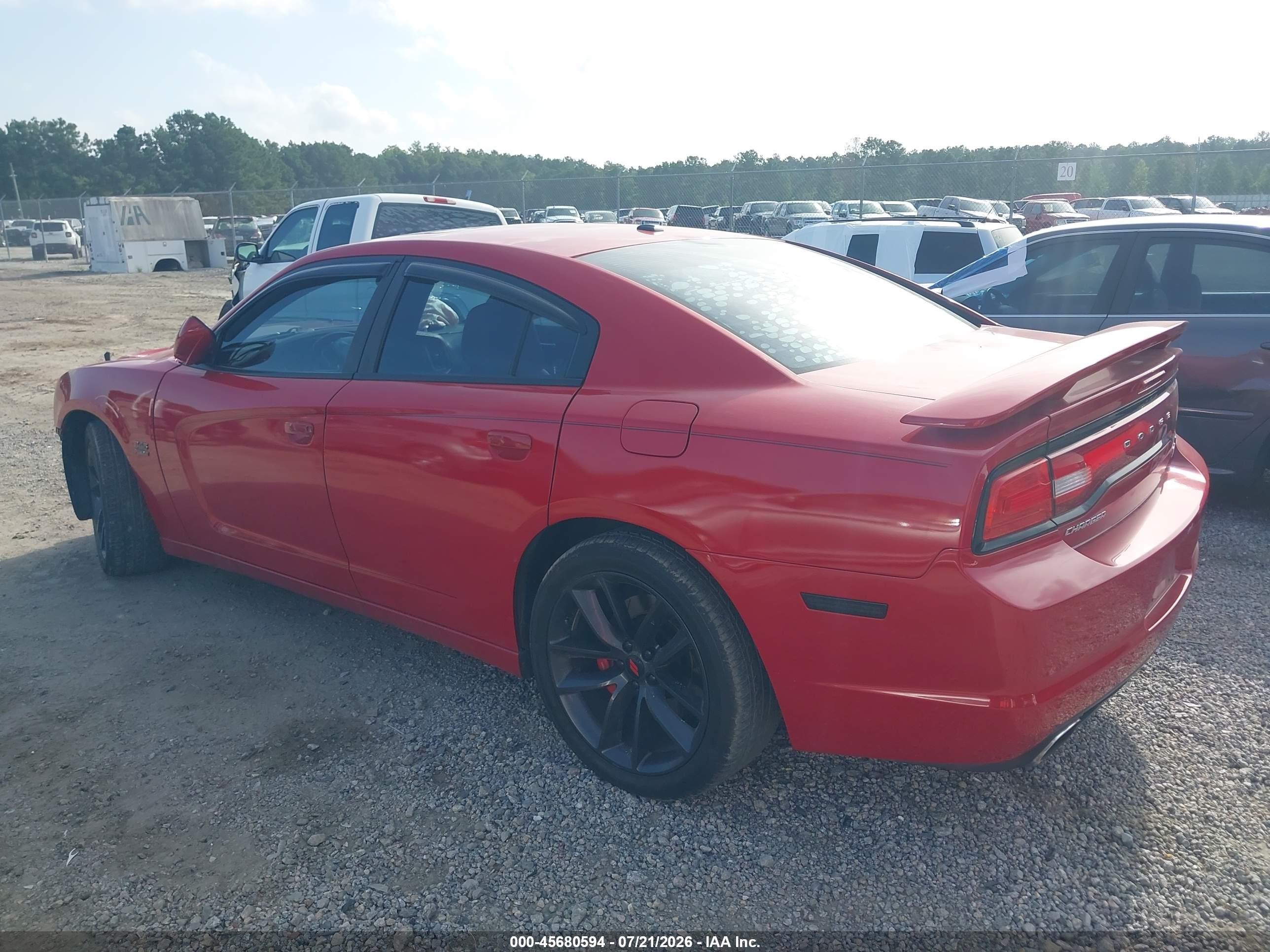2011 Dodge Charger R/t Red vin: 2B3CL5CTXBH508399