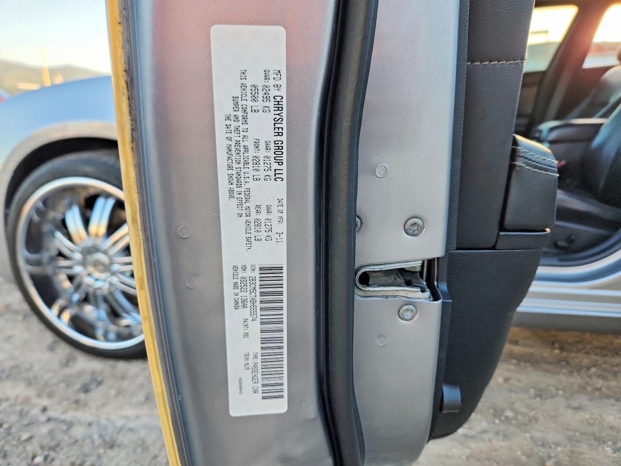 2011 Dodge Charger R/t Silver vin: 2B3CM5CTXBH555574
