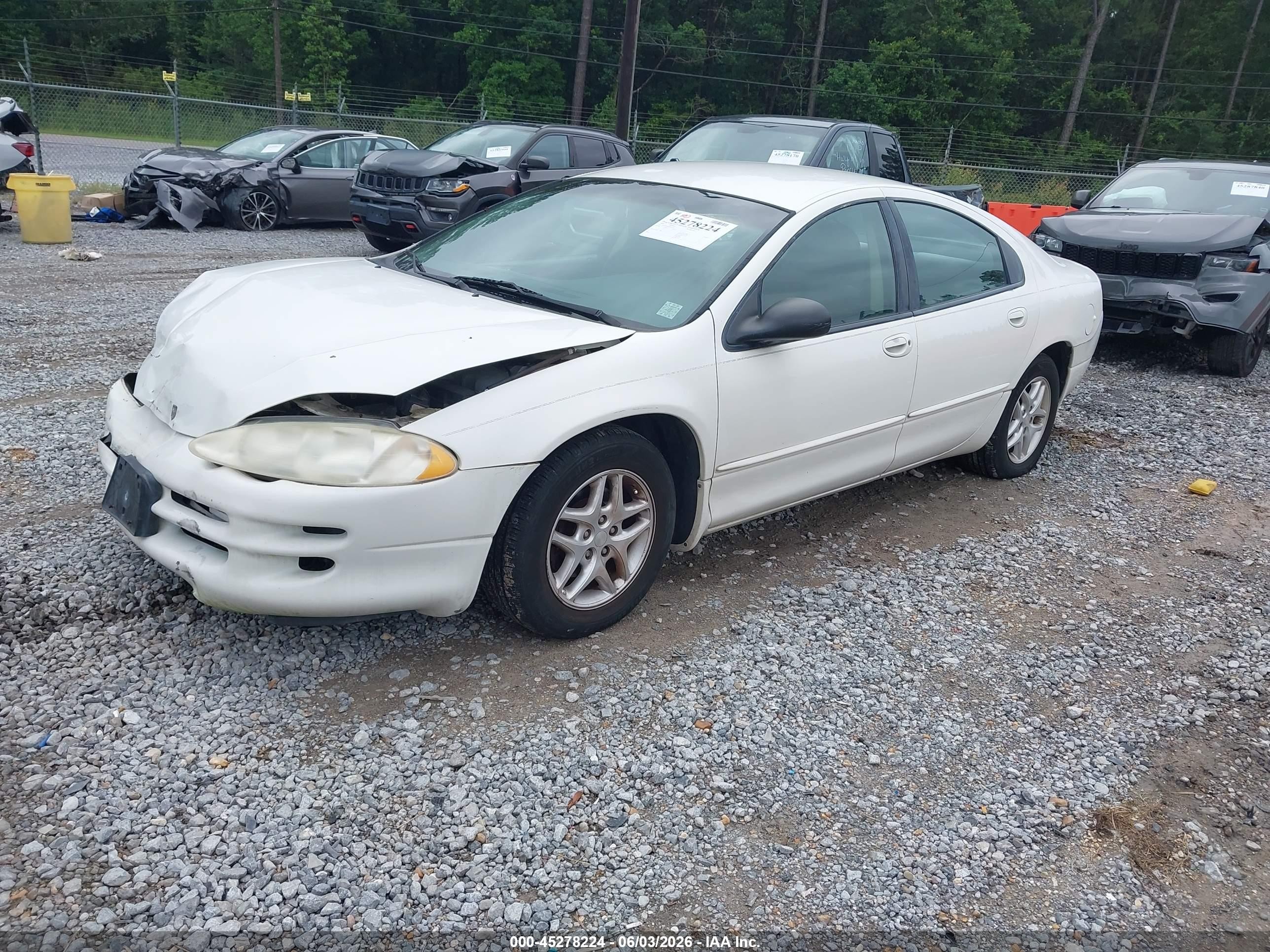 2004 Dodge Intrepid Se White vin: 2B3HD46R04H610570
