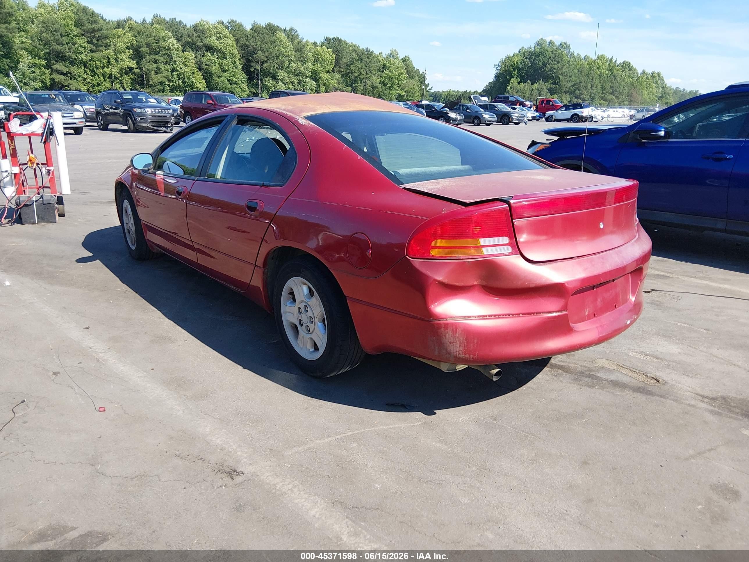 2004 Dodge Intrepid Se Красный vin: 2B3HD46R04H707462