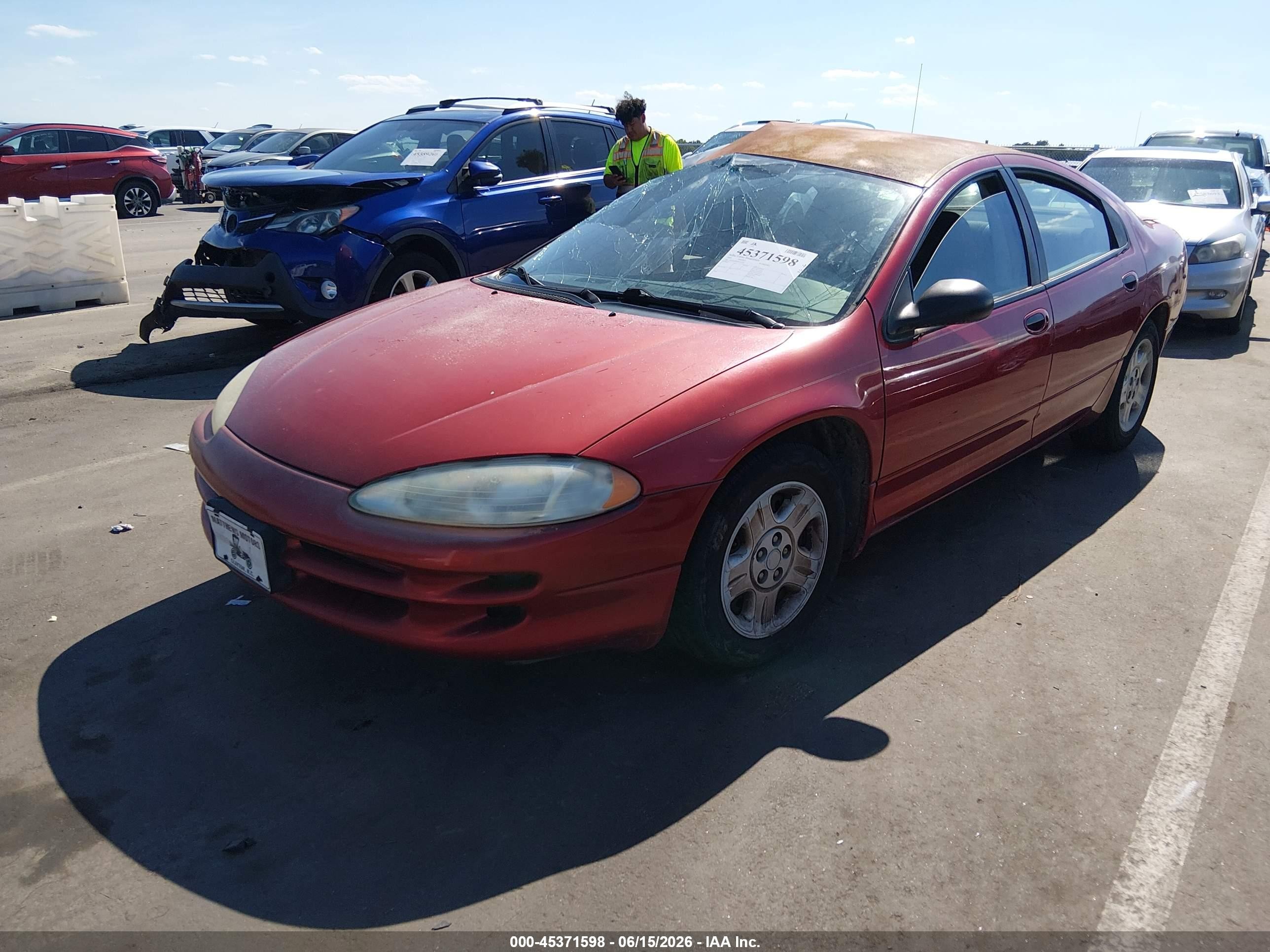 2004 Dodge Intrepid Se Красный vin: 2B3HD46R04H707462
